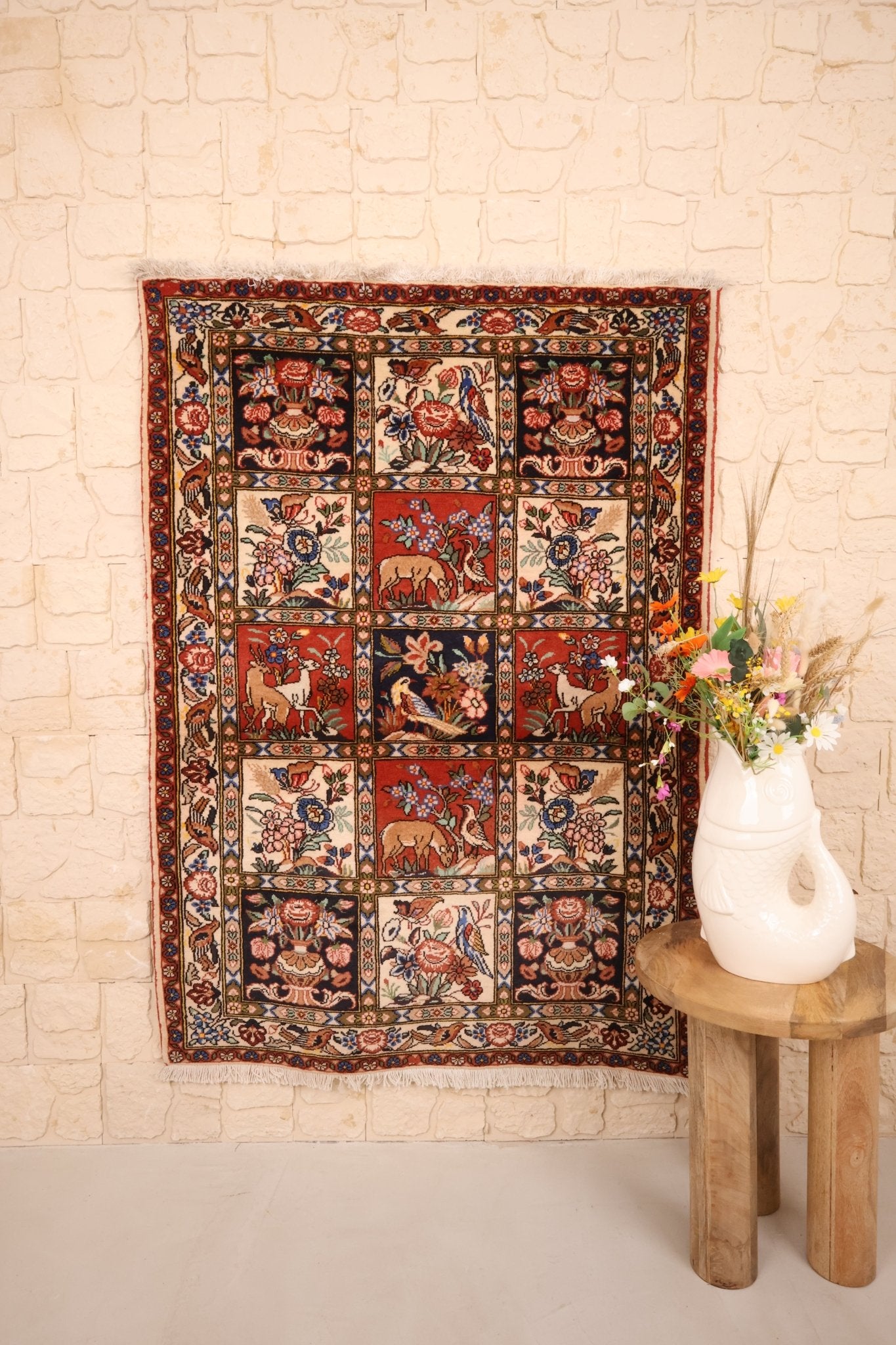 Tapis Iranien rouge Djahad 157x105