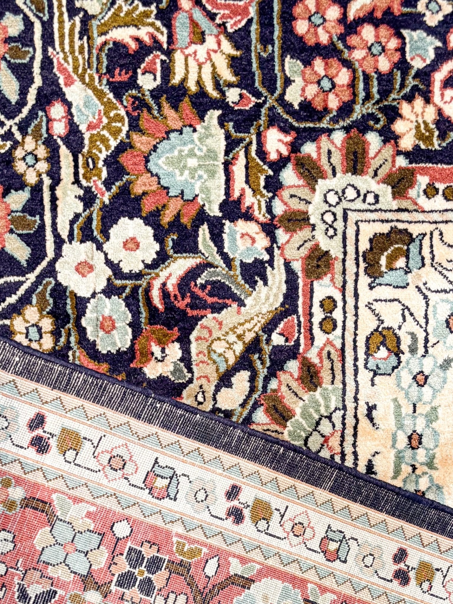 Tapis Cachemire Soie Fait Main 220x149cm - Baba Rug