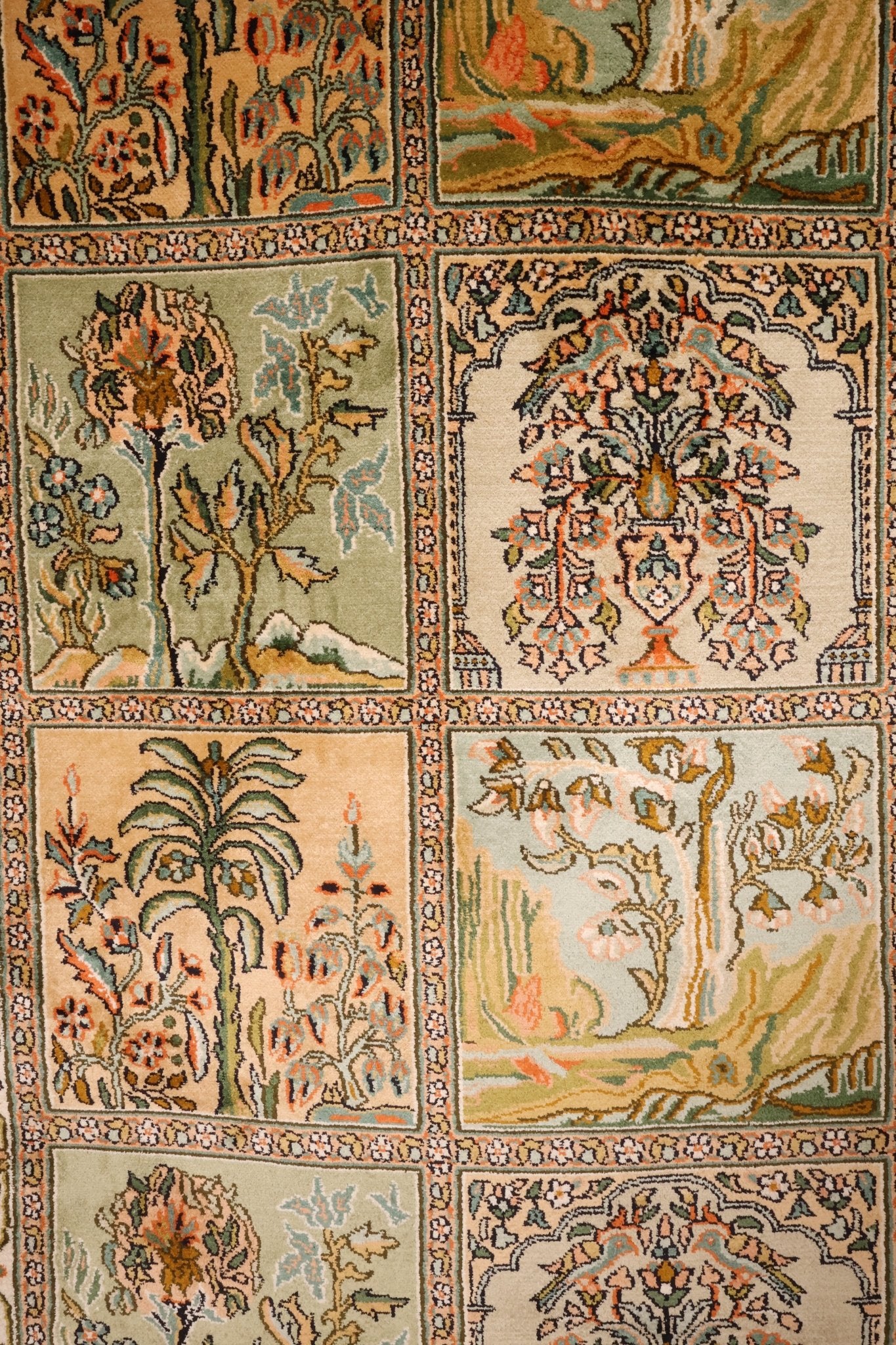 Tapis cachemire soie