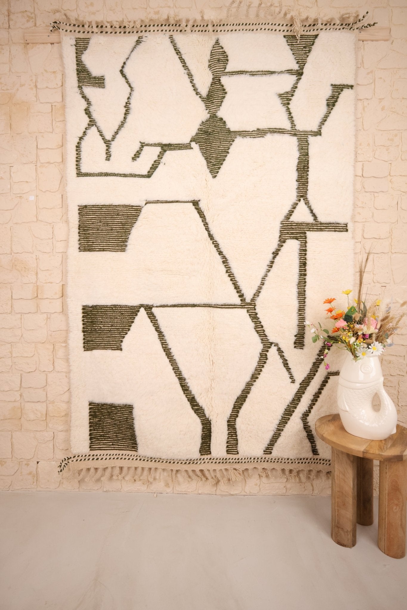 Tapis Béni Ouarain Fait Main 245x158 cm