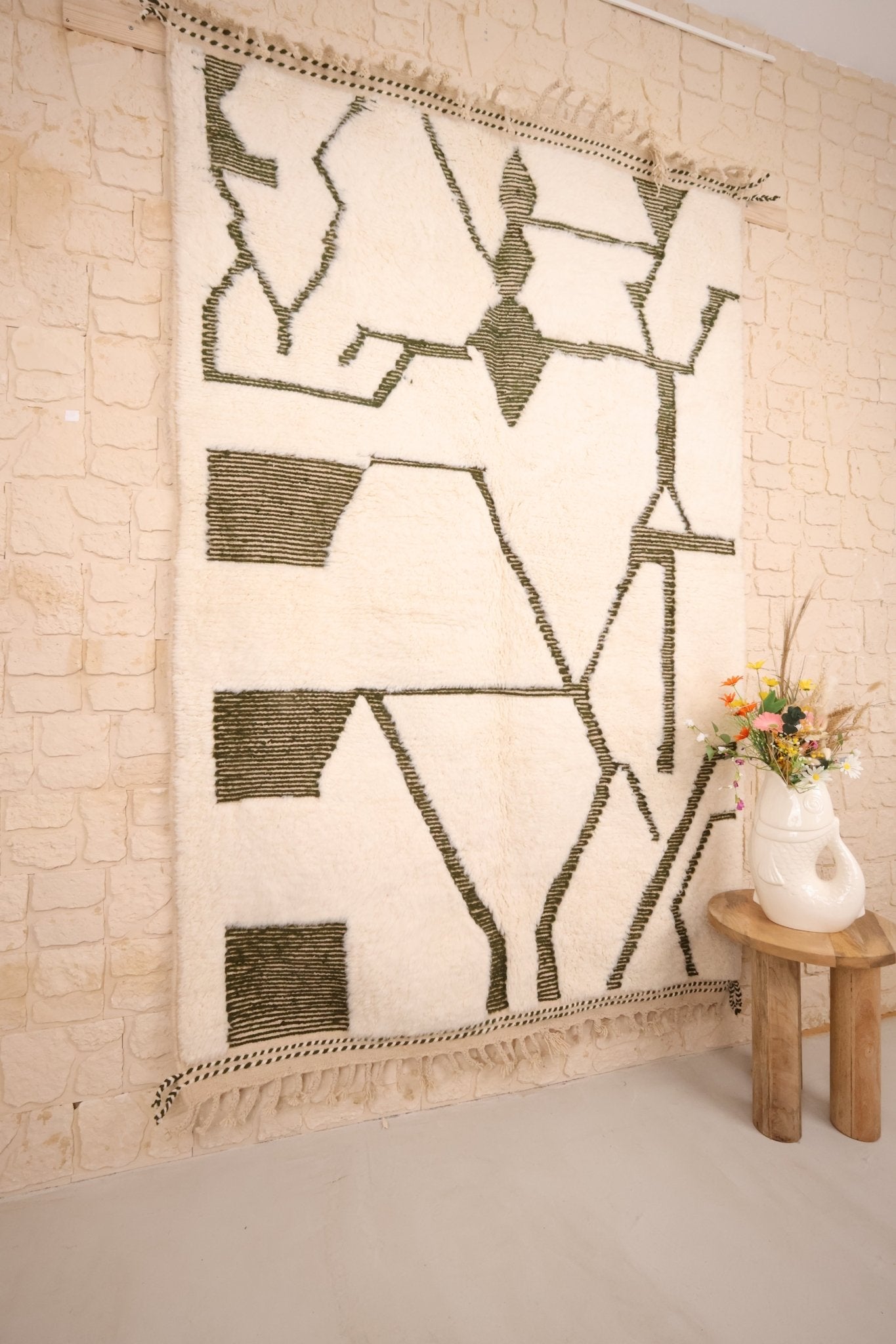 Tapis Béni Ouarain Fait Main 245x158 cm