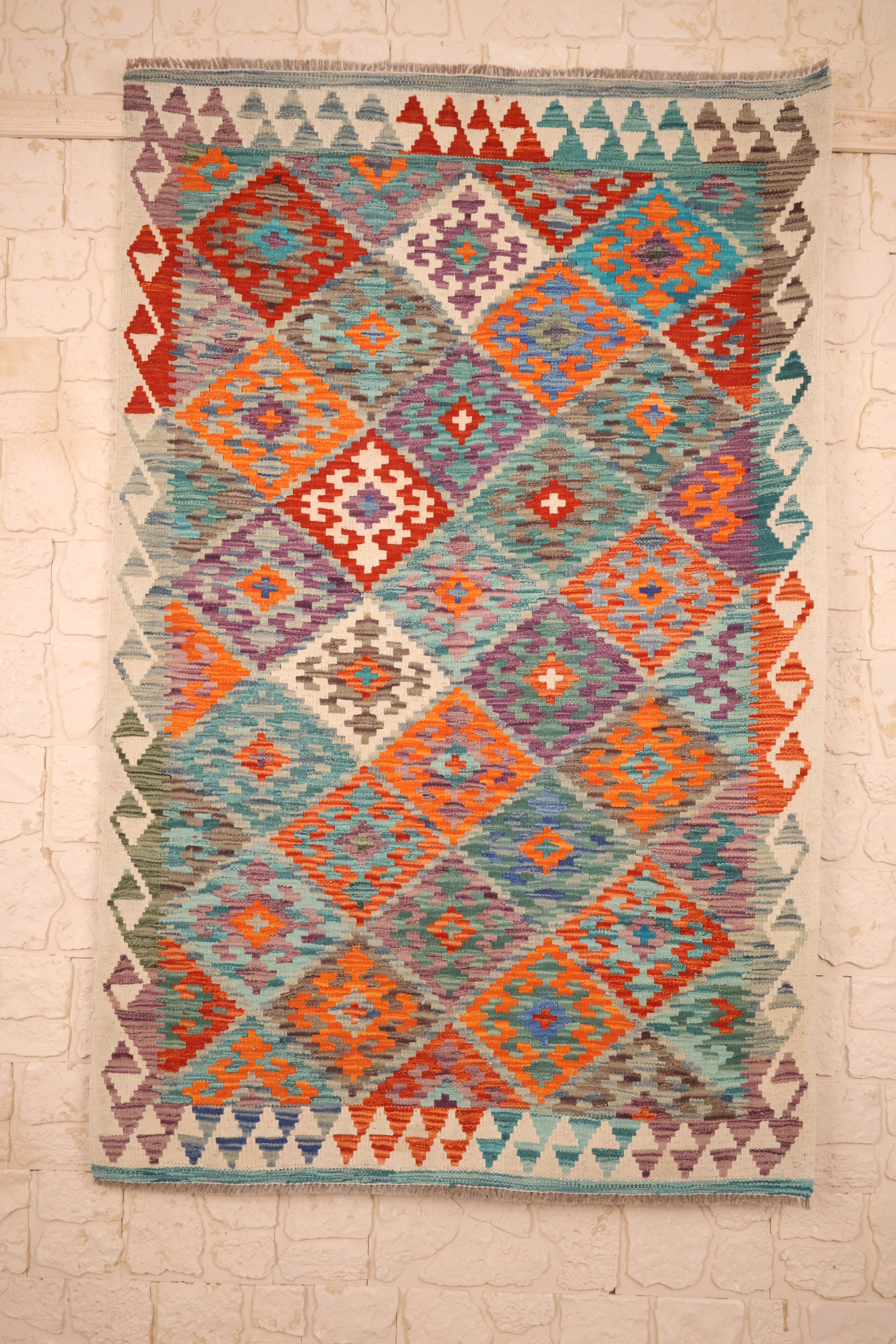 Tapis Kilim Fait Main - Afghan 177x113cm - En Laine