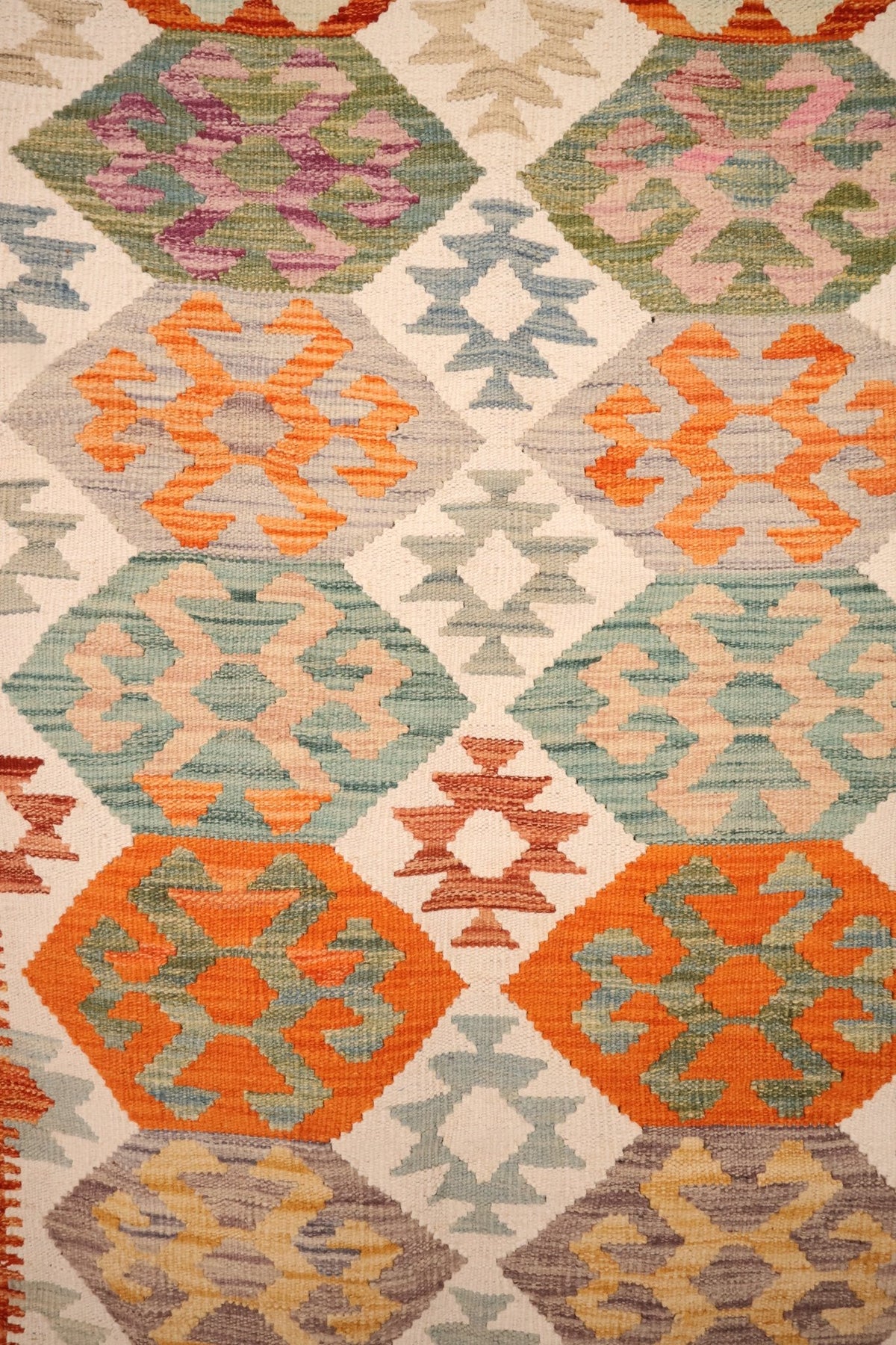 Tapis Kilim fait main - afghan - 173x121cm - Laine - Baba Rug