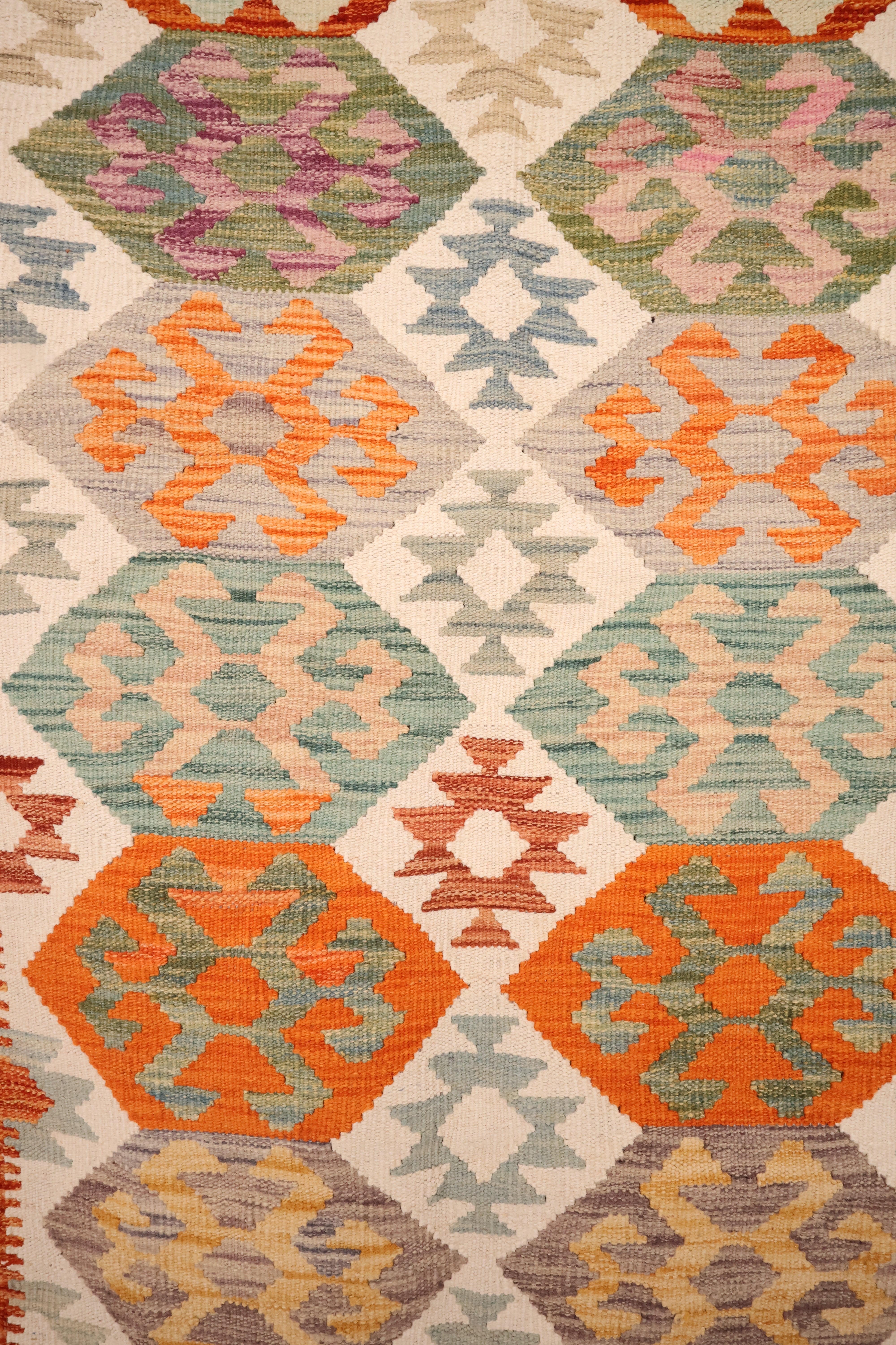 Tapis Kilim fait main - afghan - 173x121cm - Laine
