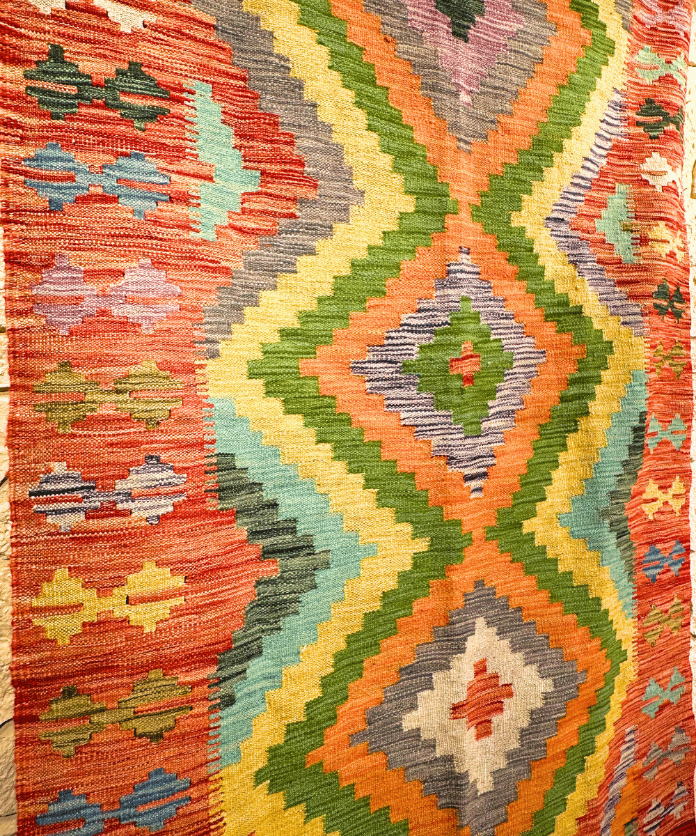 Kilim Afghan coloré 186x114 - Baba Rug