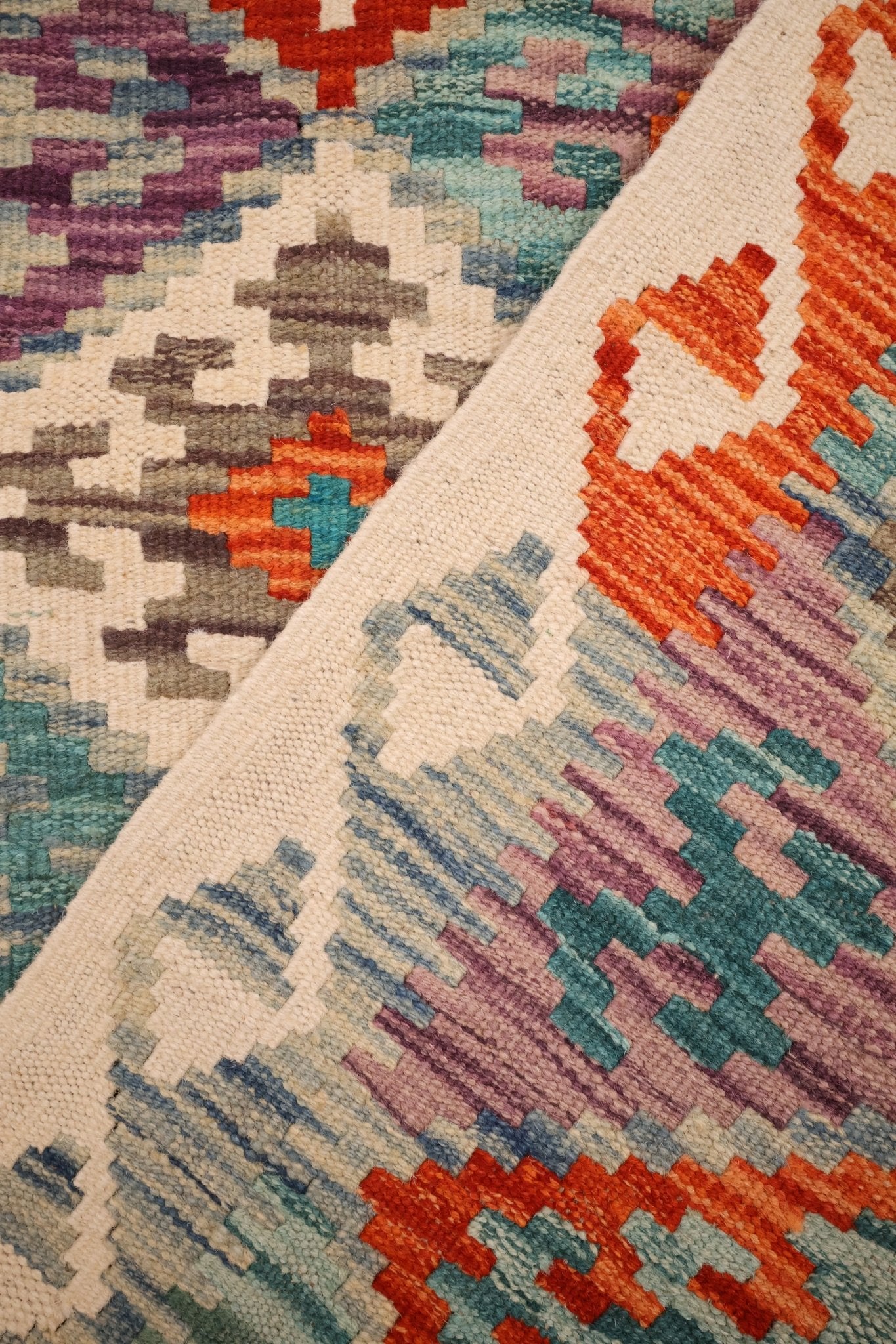 Tapis Kilim Fait Main - Afghan 177x113cm - En Laine - Baba Rug