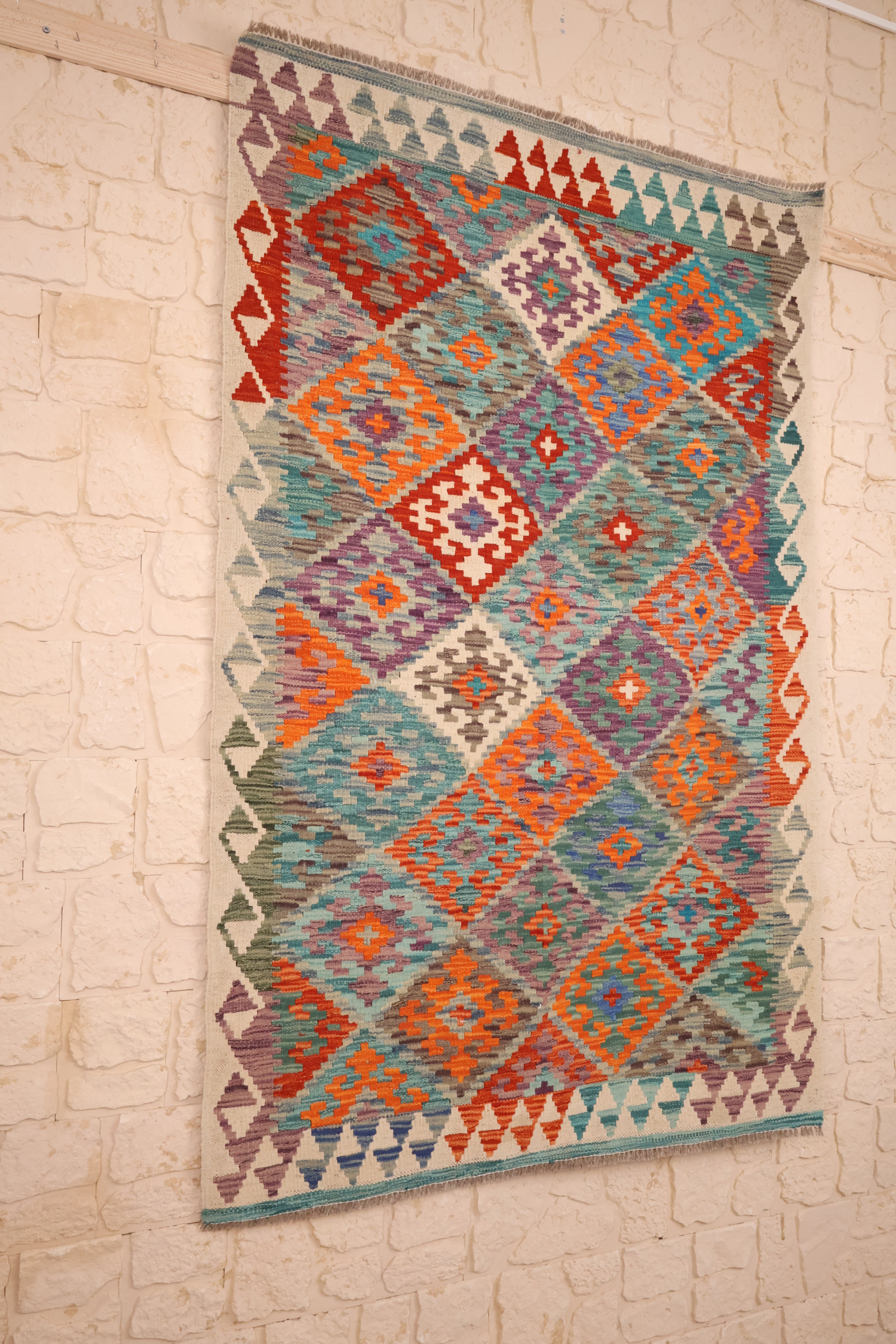 Tapis Kilim Fait Main - Afghan 177x113cm - En Laine