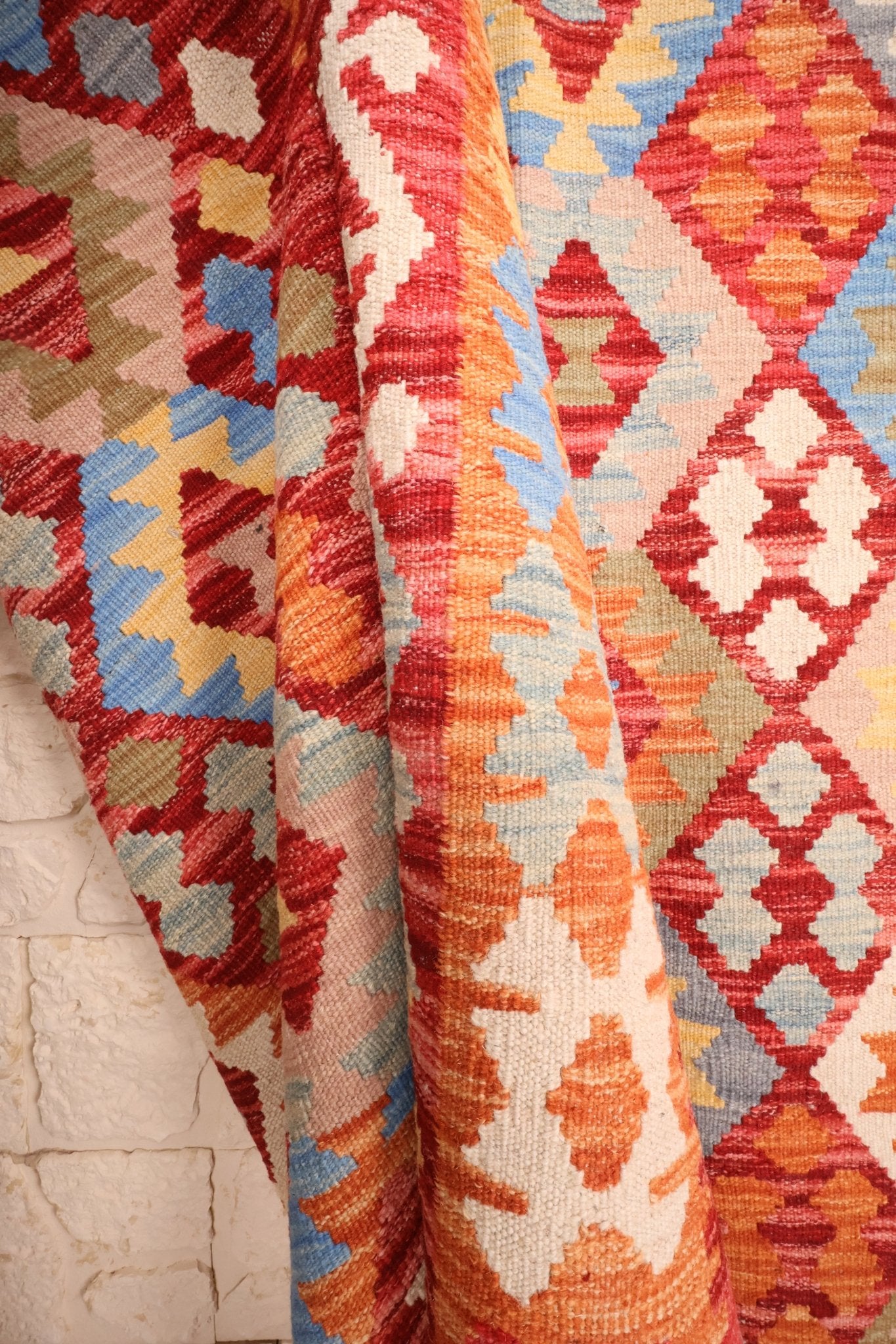 Kilim Afghan 295x202 cm Fait Main Laine - Baba Rug
