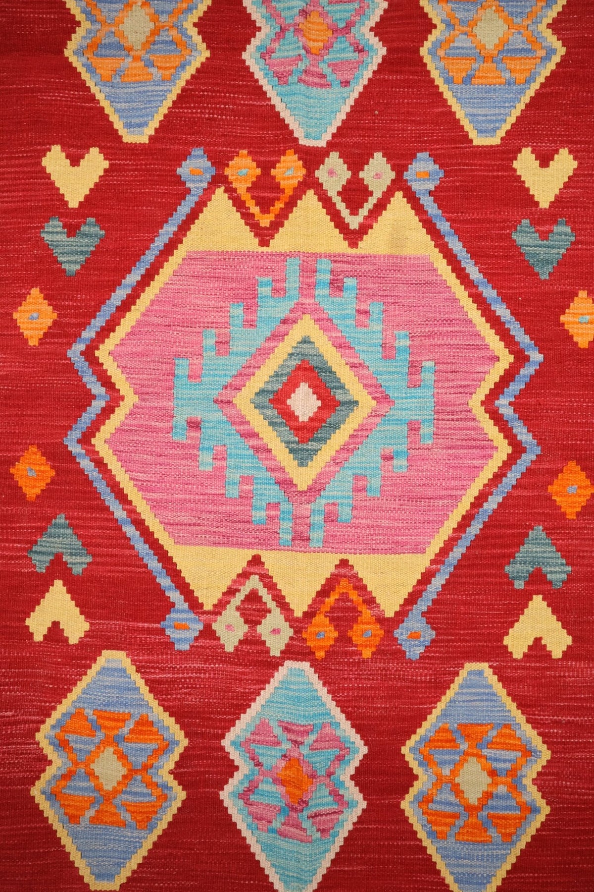 Tapis kilim fait main - Afghan - 188x151 - Laine - Baba Rug