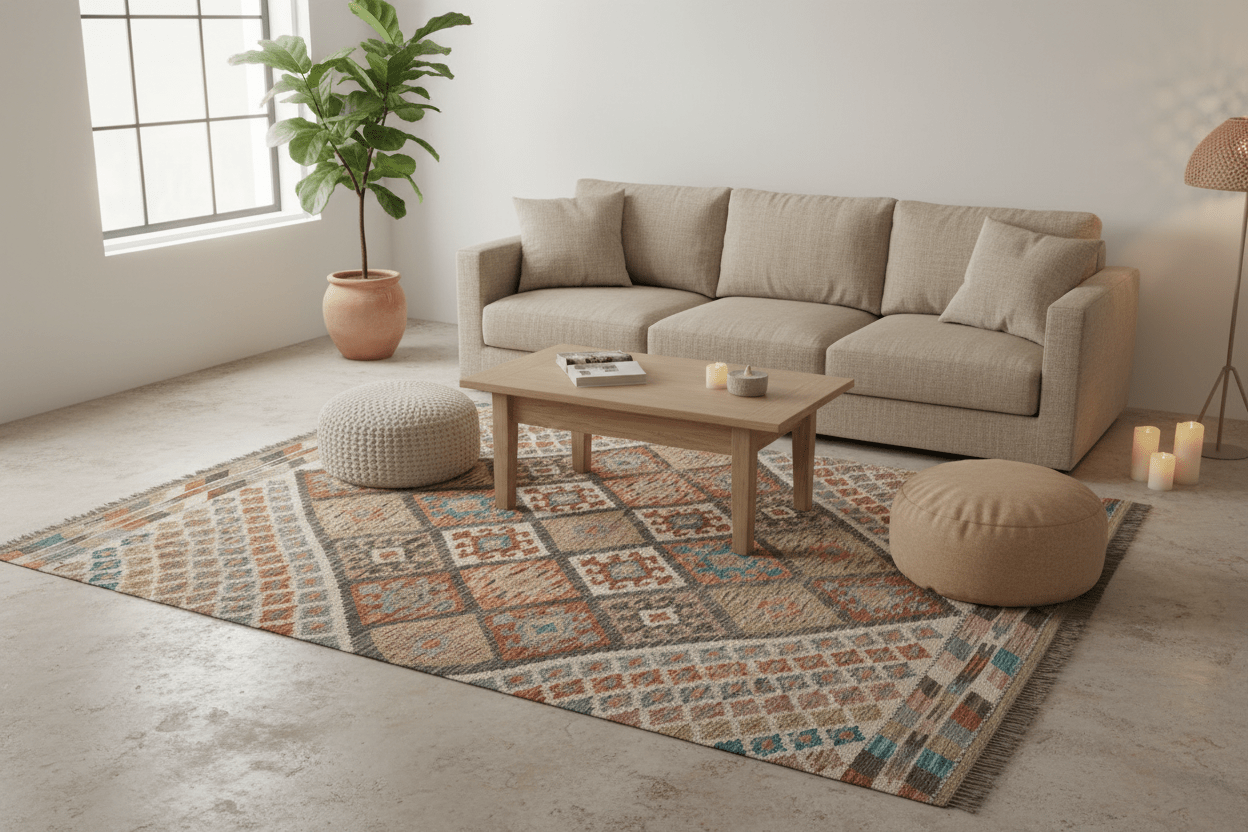 Kilim Afghan 205x155-ambiance