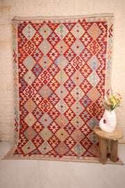 Kilim Afghan 289x204 cm Fait Main Laine - Baba Rug