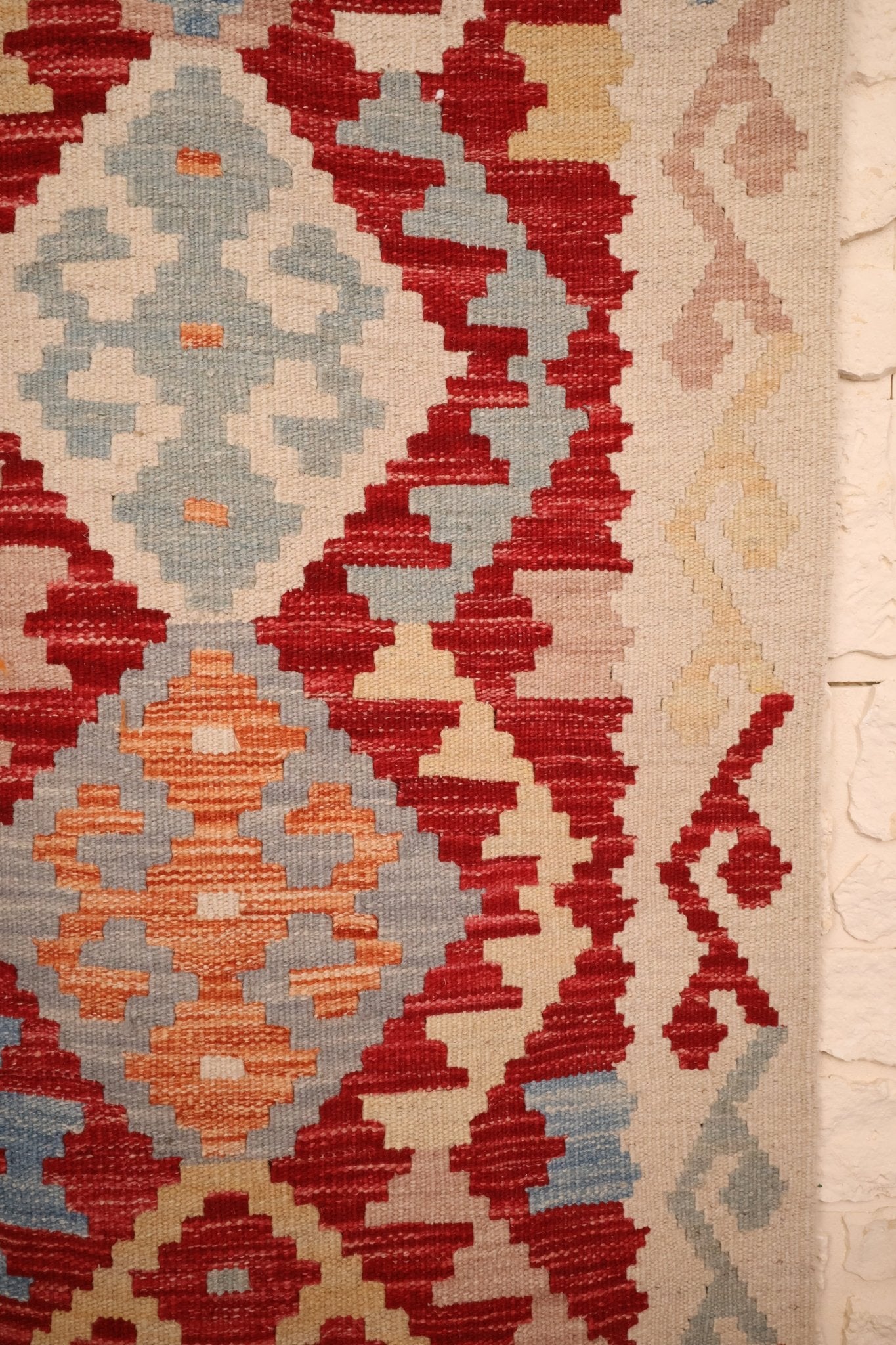Kilim Afghan 289x204 cm Fait Main Laine - Baba Rug