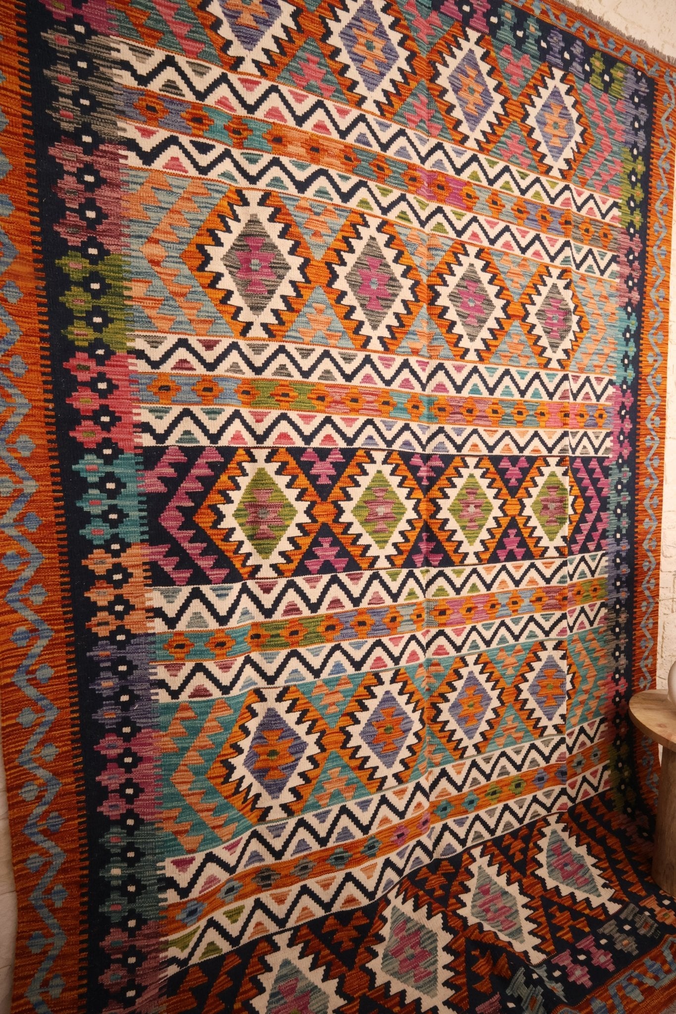 Kilim Afghan 300x206cm Fait Main Laine - Baba Rug