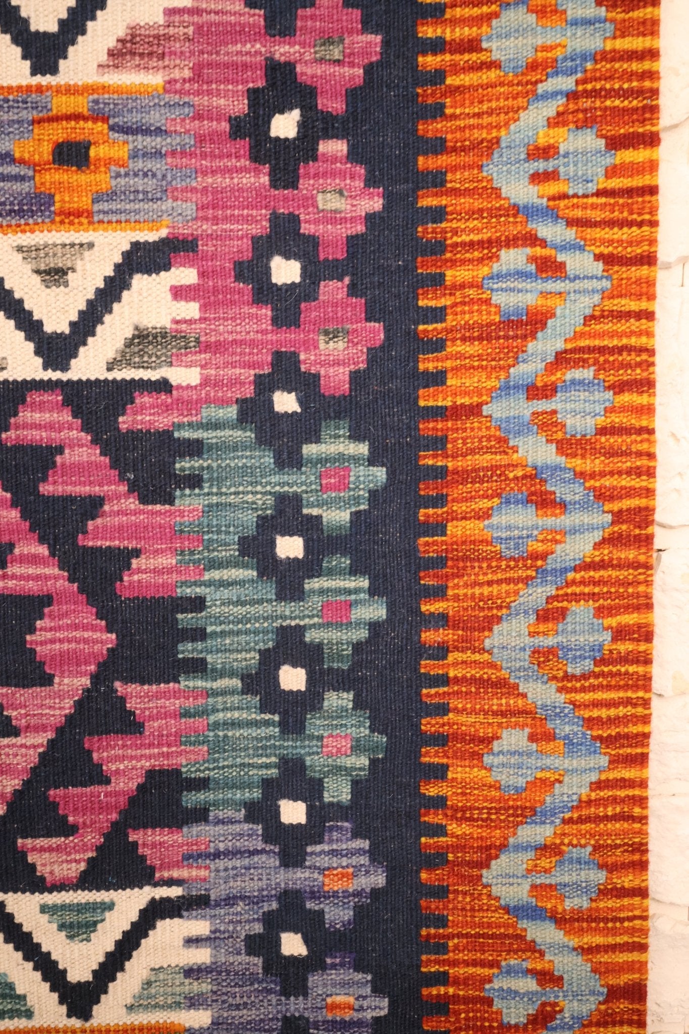 Kilim Afghan 300x206cm Fait Main Laine - Baba Rug