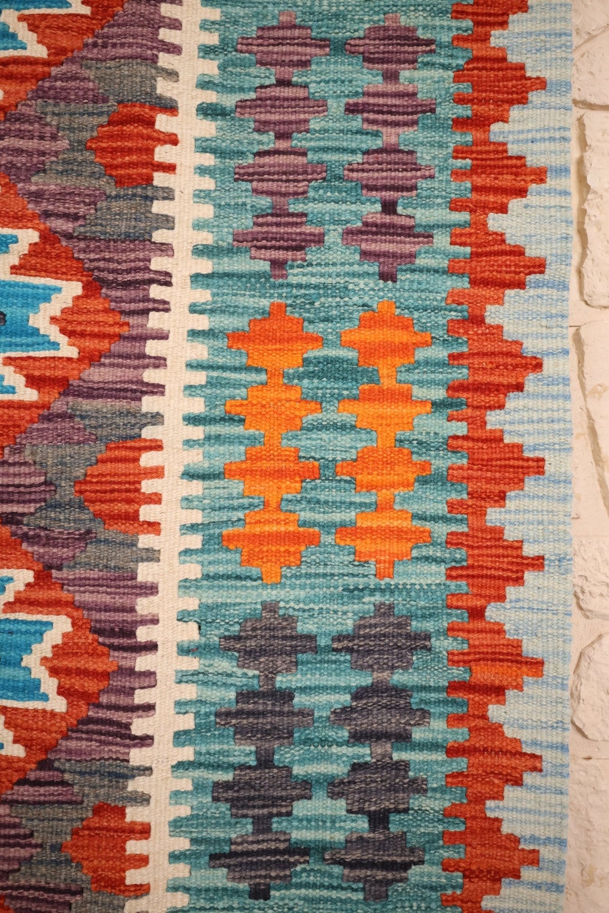 Tapis kilim fait main - Afghan- 171x121 cm - Laine - Baba Rug
