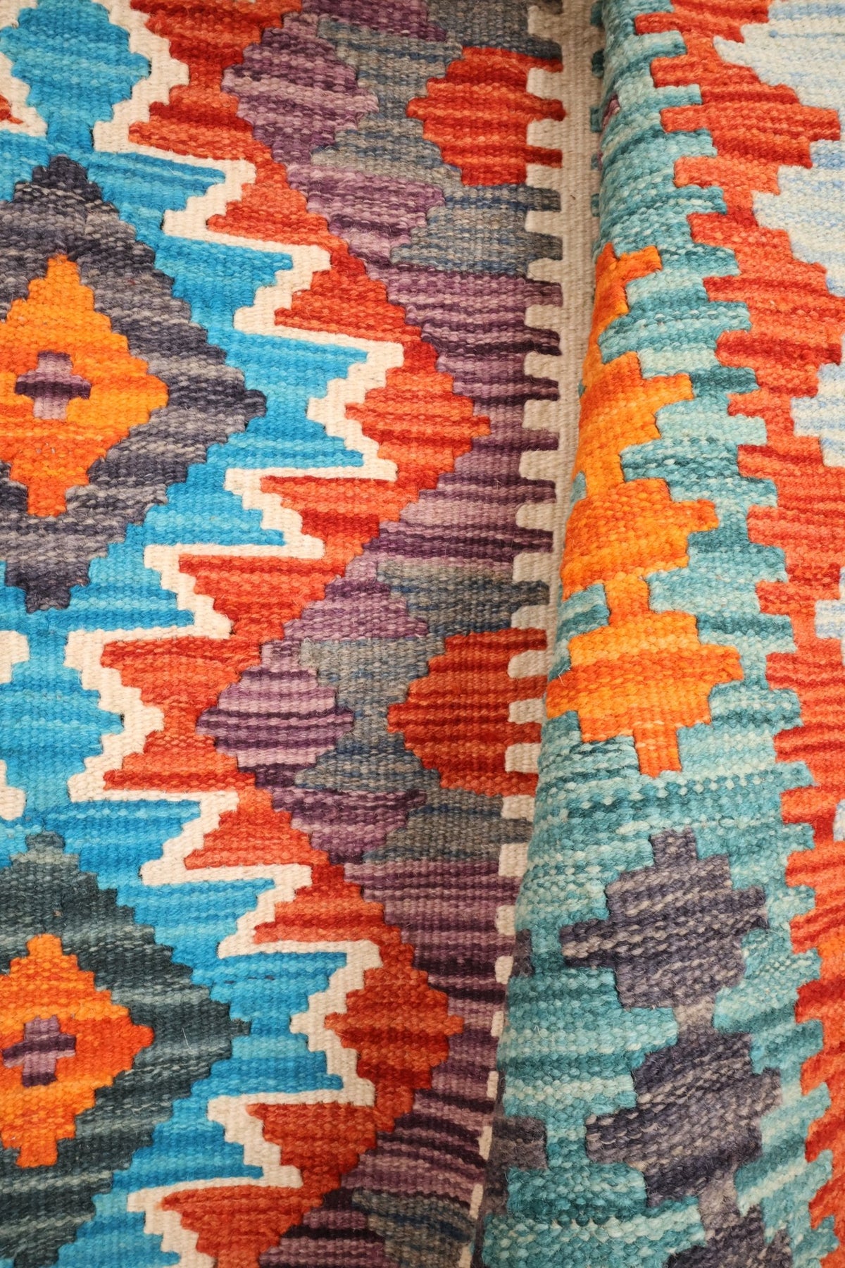 Tapis kilim fait main - Afghan- 171x121 cm - Laine - Baba Rug