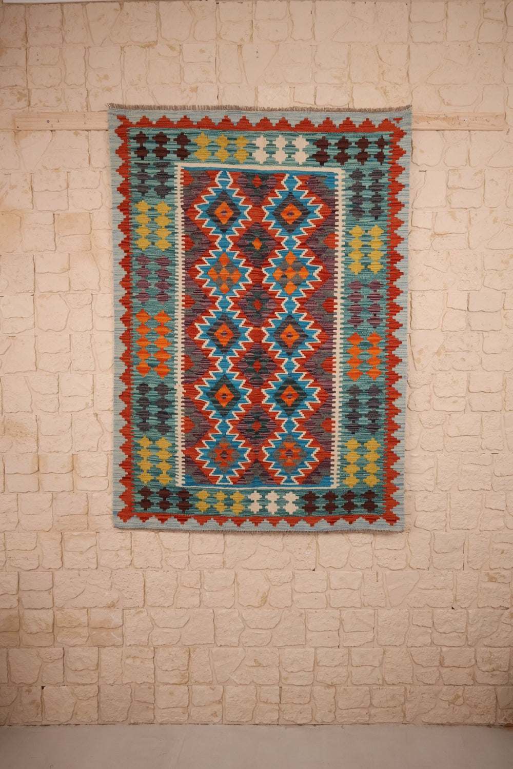 Tapis kilim fait main - Afghan- 171x121 cm - Laine
