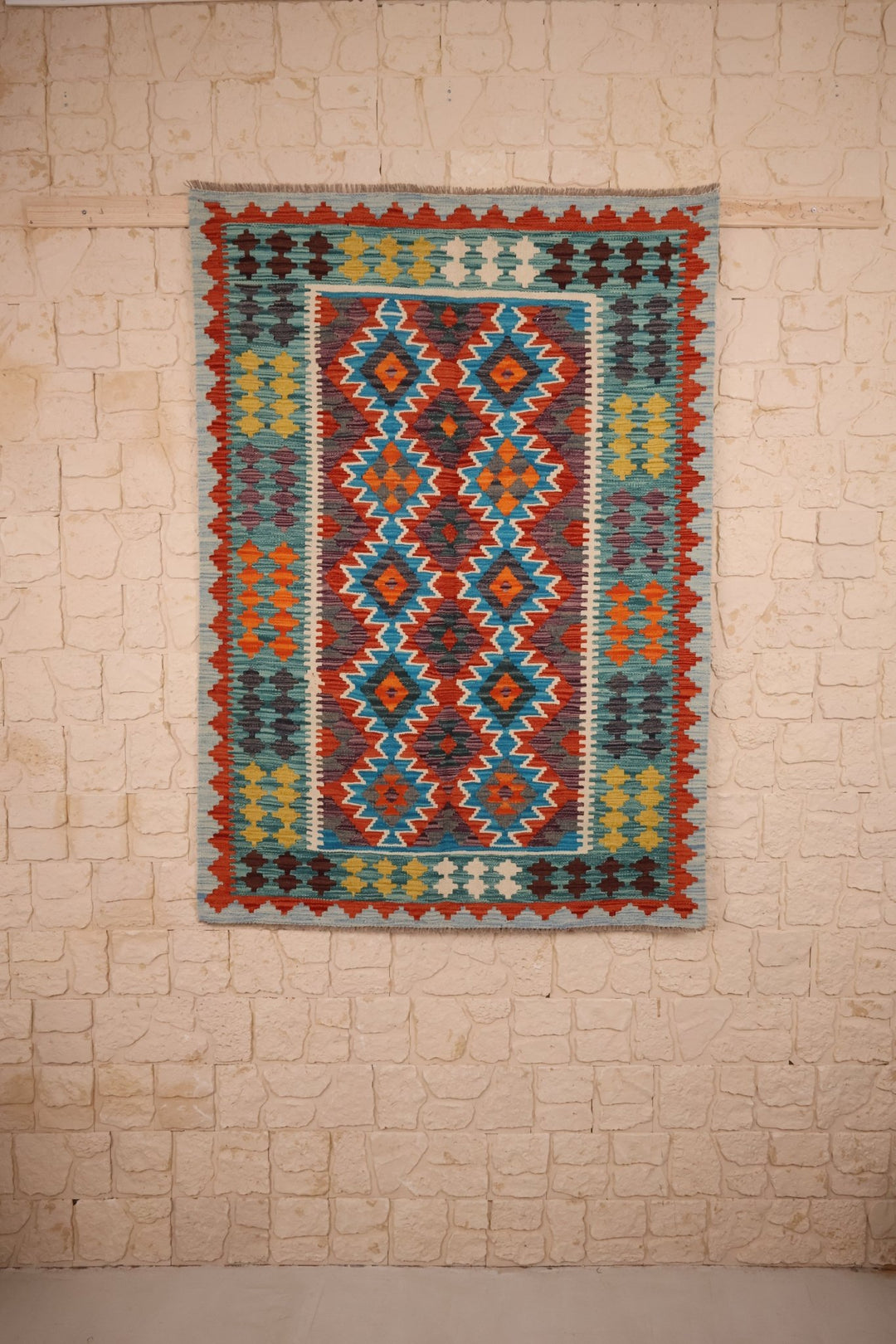 Tapis kilim fait main - Afghan- 171x121 cm - Laine