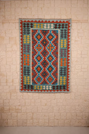 Tapis kilim fait main - Afghan- 171x121 cm - Laine