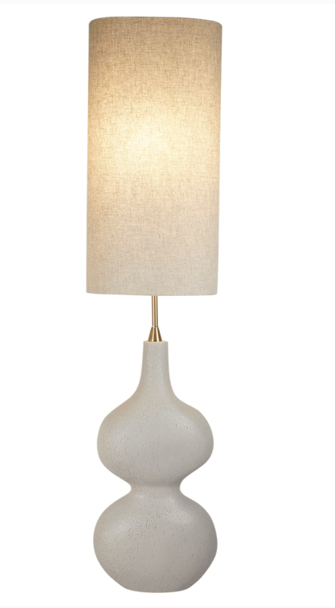 Lampadaire Organique Blanc – Design Sculptural - Baba Rug