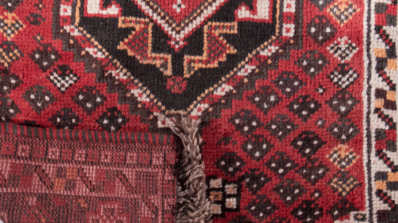 Tapis Shiraz Rouge 290x75 - Baba Rug