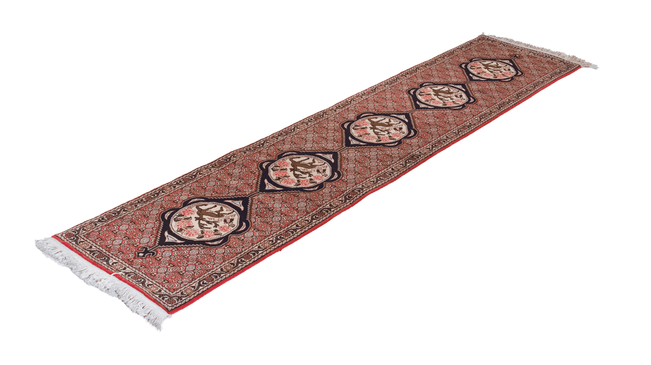 Tapis Senneh Iran Couloir Fait Main 280x70cm - Baba Rug