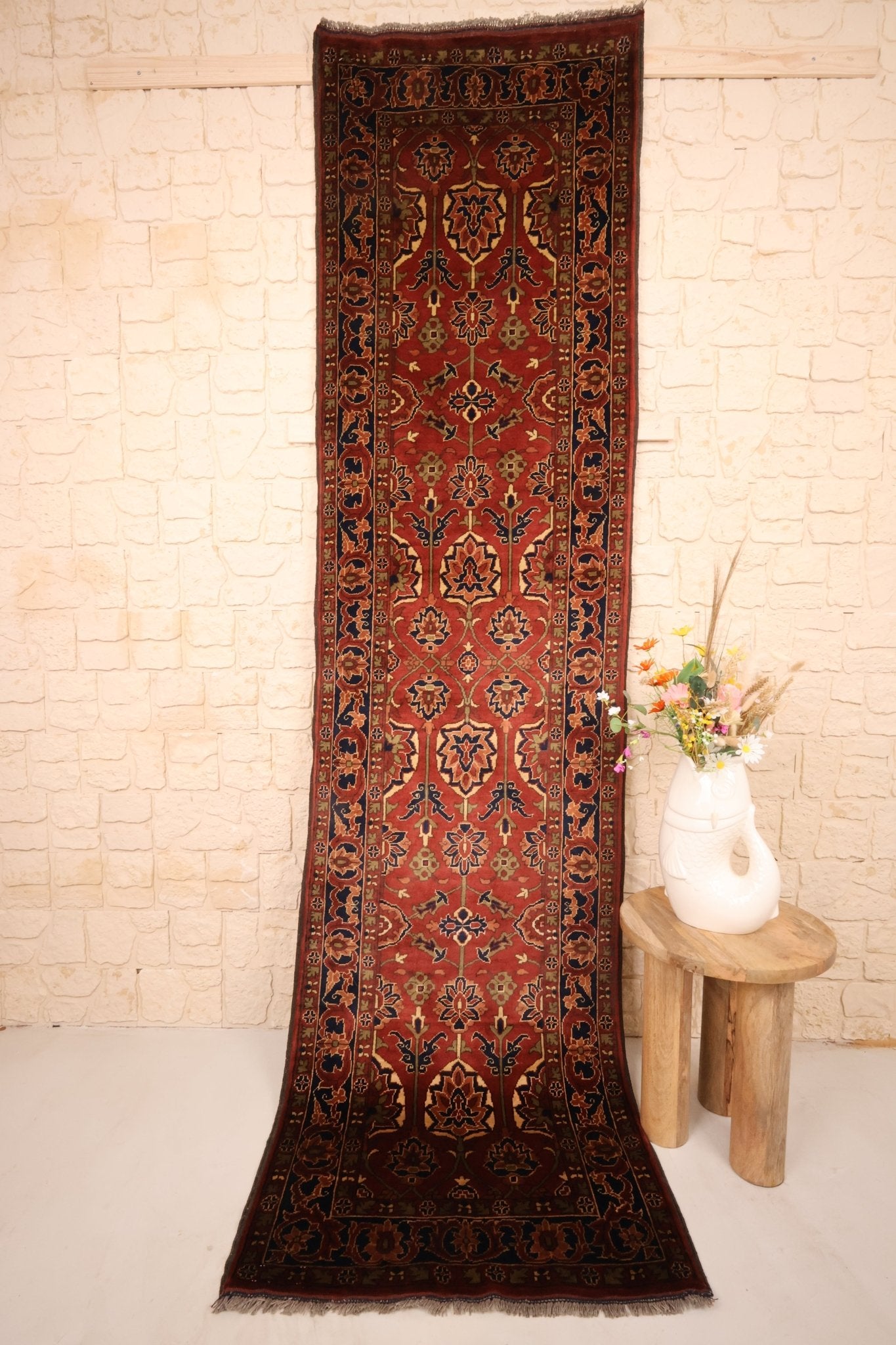 Tapis Afghan 310x81cm de couloir - Baba Rug