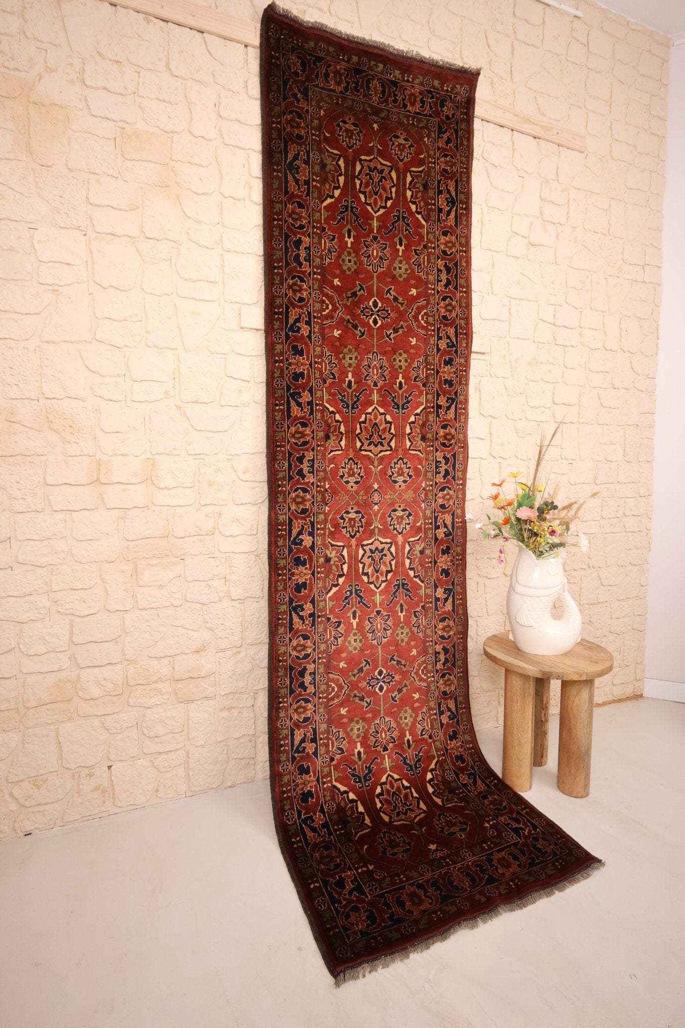 Tapis Afghan 310x81cm de couloir - Baba Rug