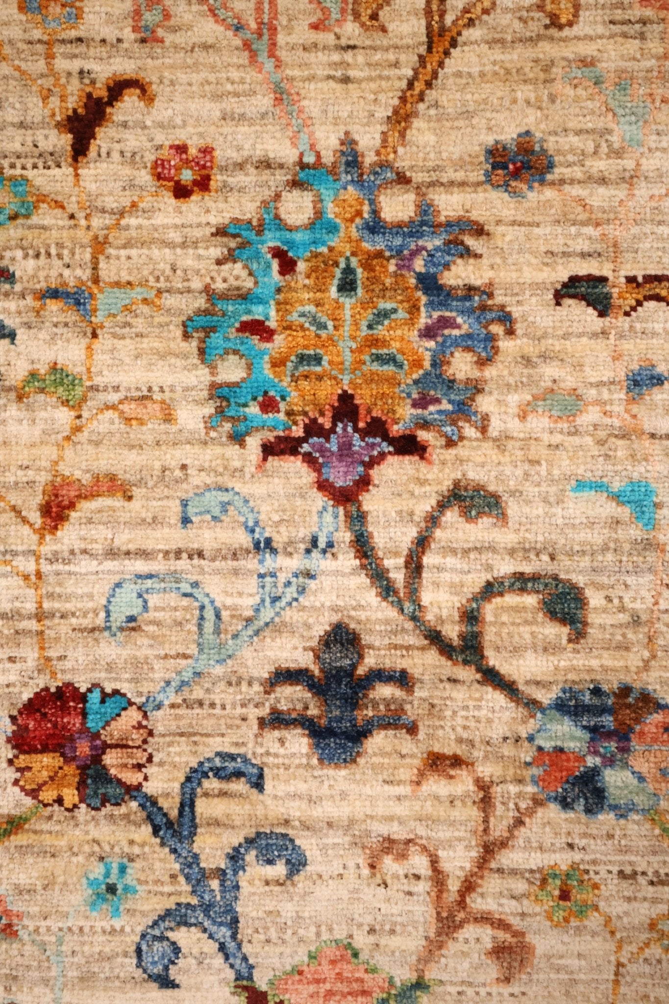 Tapis Afghan Aryana 126x85 cm Fait Main Laine