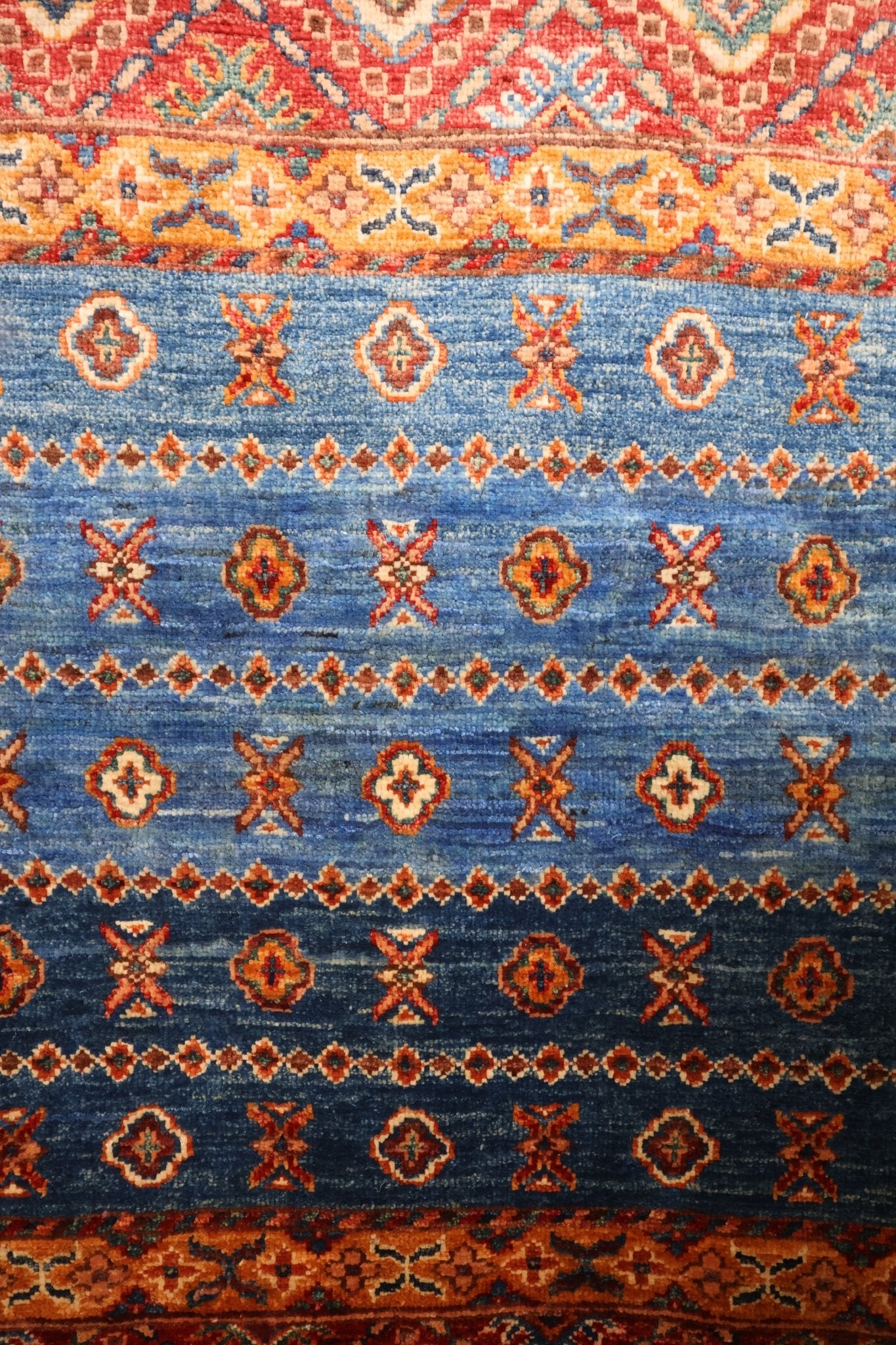 Tapis Afghan Aryana 127x82 cm Fait Main Laine