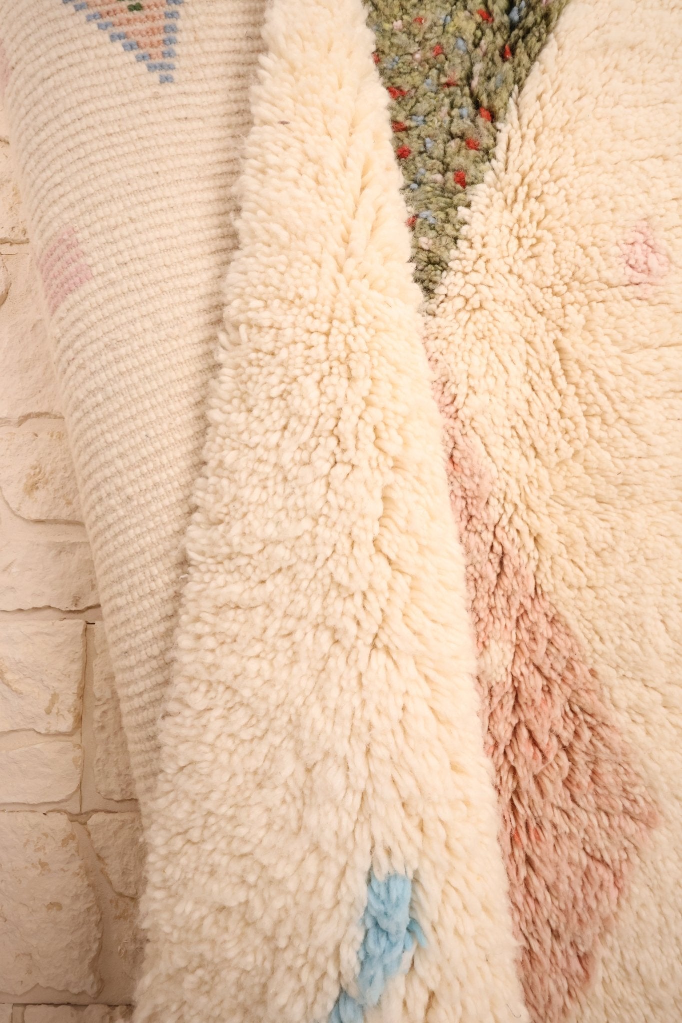 Tapis Béni Ouarain Laine Nouée Main 259x160cm - Baba Rug