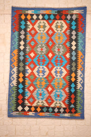 Tapis kilim fait main - Afghan - 183x123cm - Laine