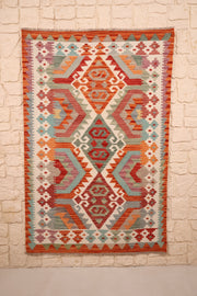Tapis kilim fait main - Afghan - 156x104 - Laine