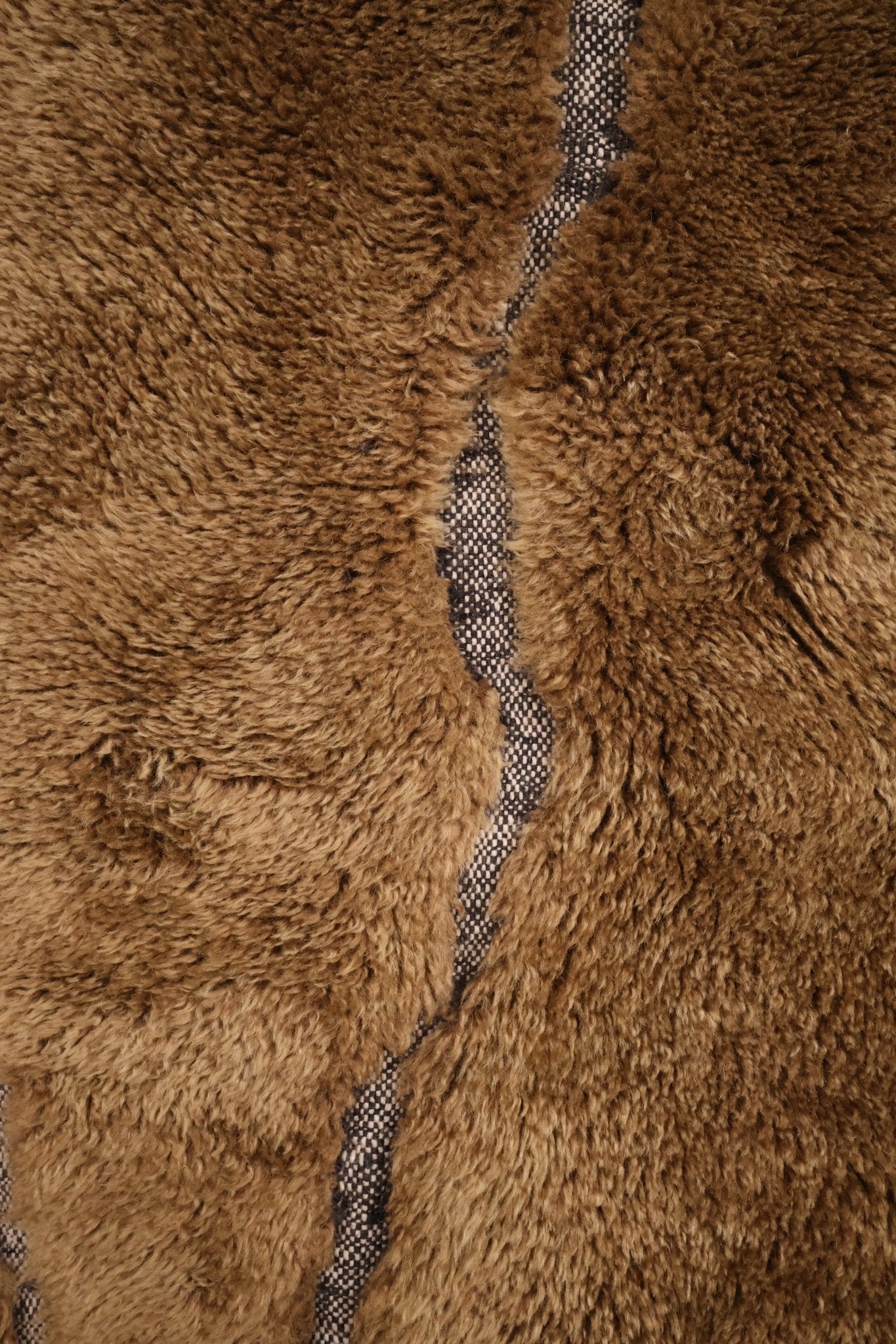 Tapis M'Rirt kaki Laine Dense Nouée Main 315x215cm - Baba Rug