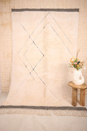 Tapis M'Rirt Laine Dense Nouée Main 300x200cm