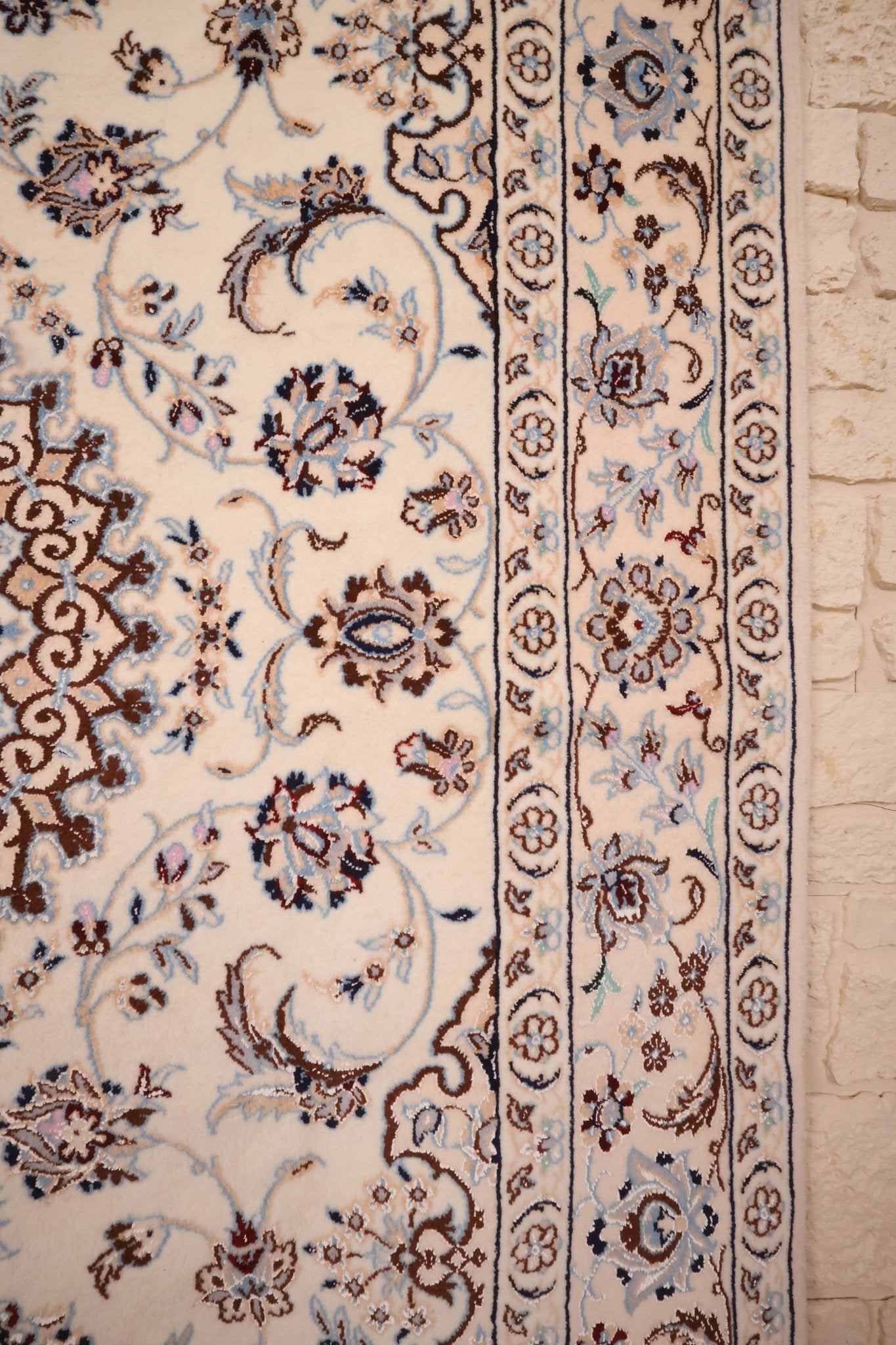Tapis fait main Naïn 9La - Iran - 257x160cm - Laine - Baba Rug