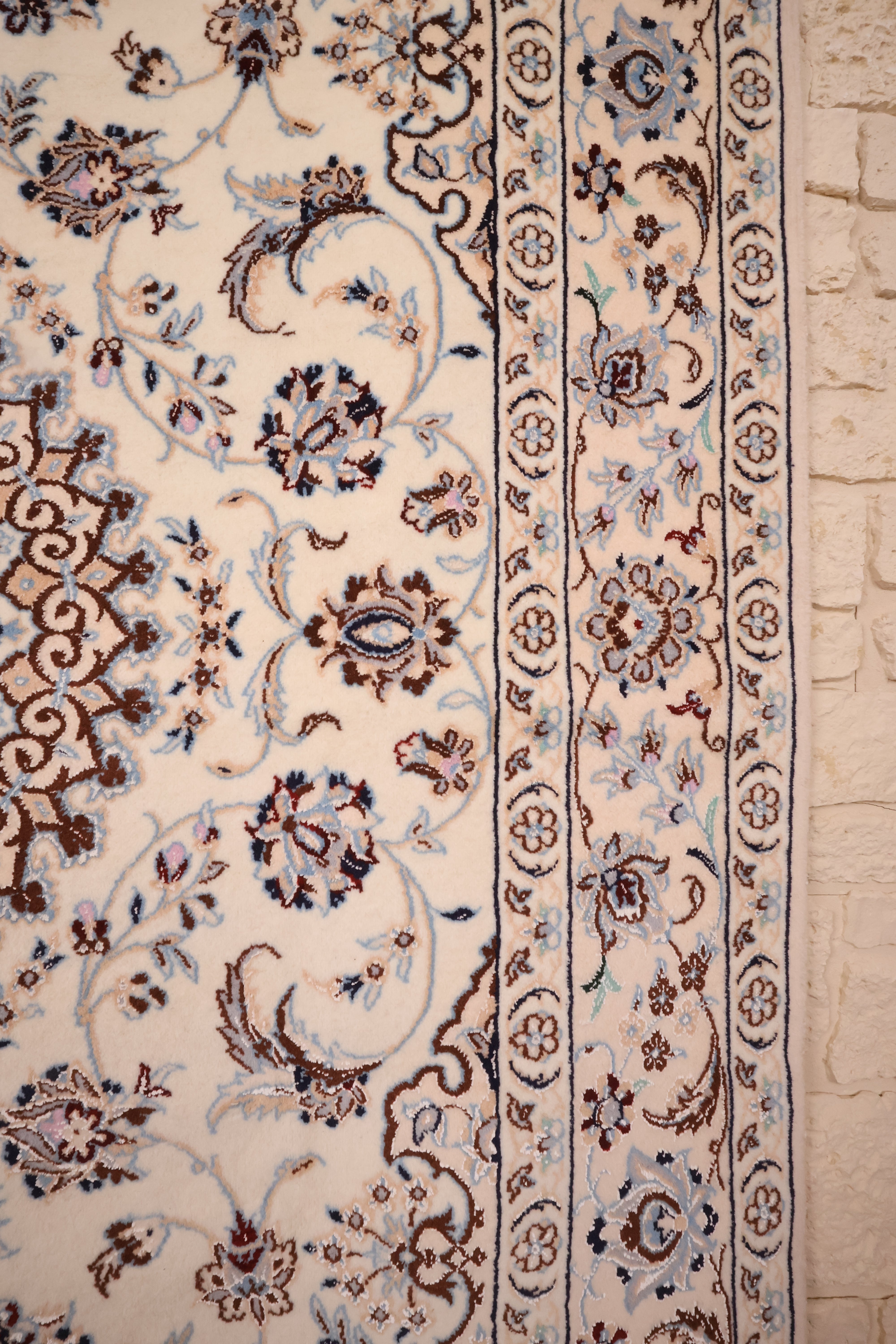 Tapis fait main Naïn 9La - Iran - 257x160cm - Laine