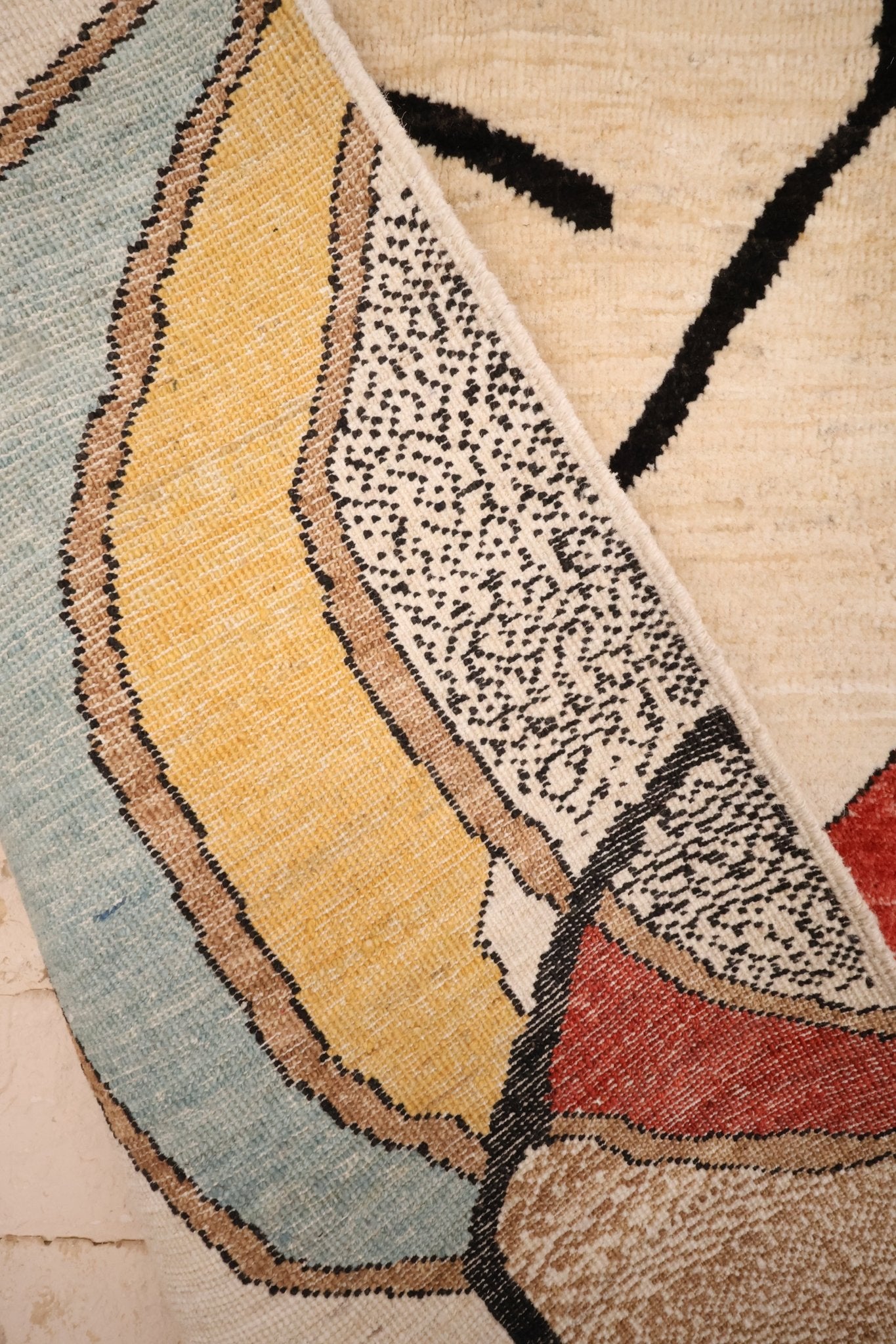 Tapis Afghan Aryana 242x173 cm Fait Main Laine