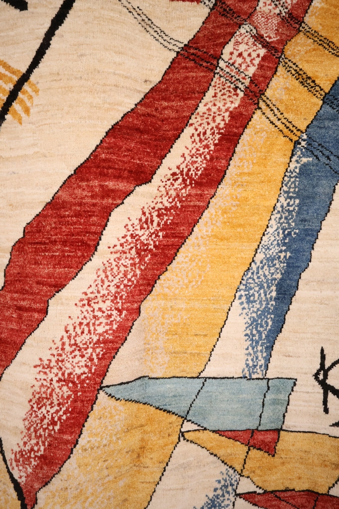 Tapis Afghan Aryana 242x173 cm Fait Main Laine