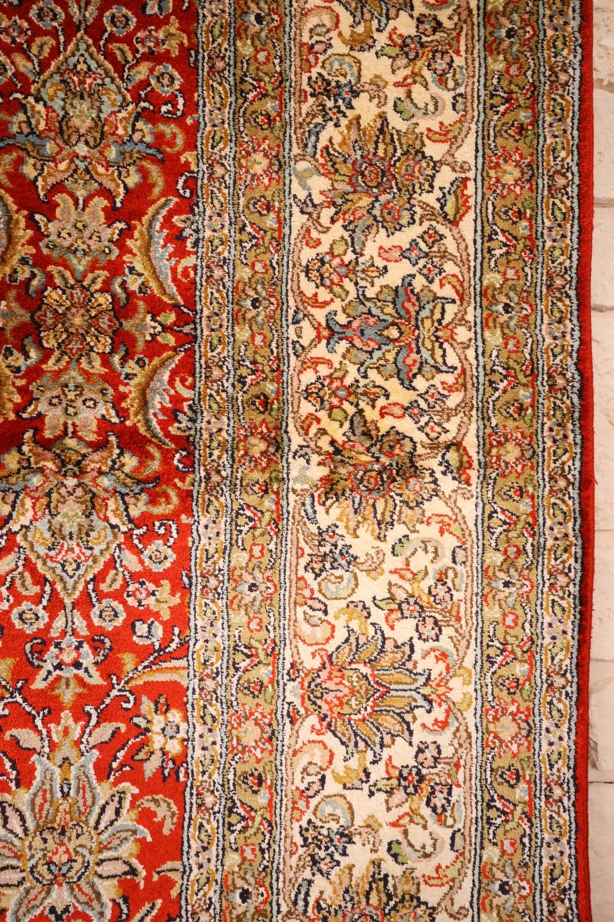 Tapis fait main Cachemire - Inde - 193x182cm - Soie naturelle - Baba Rug