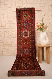 Tapis d'orient Garadagh 292 x 67 cm - Tapis de Couloir en laine vue face