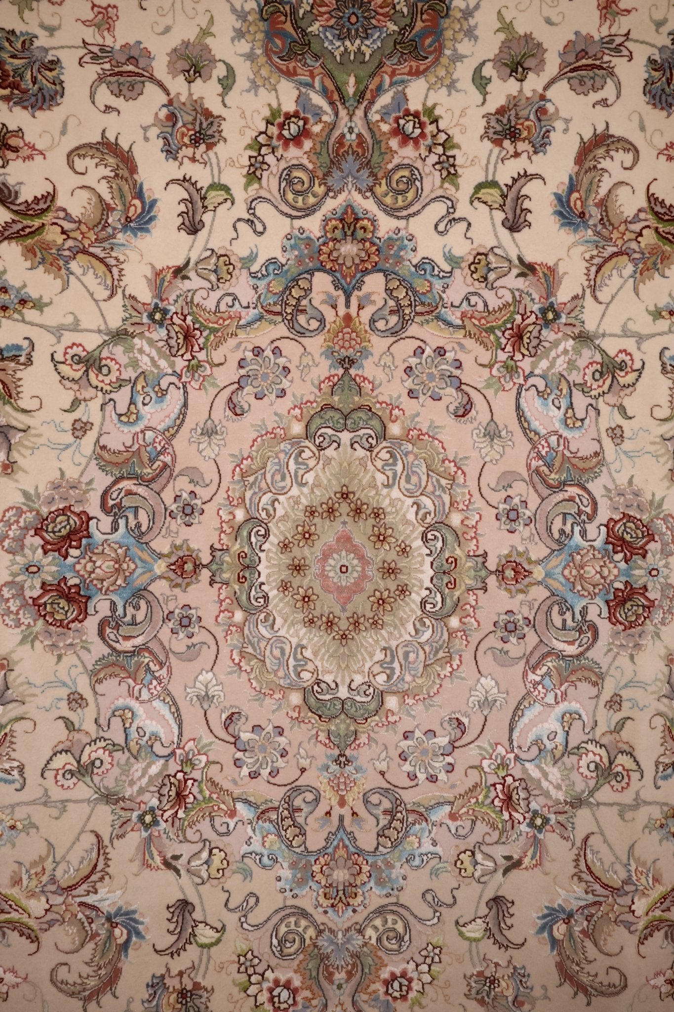 Tapis d'orient Tabriz 310x200 cm Fait Main Laine Soie - vu zoom