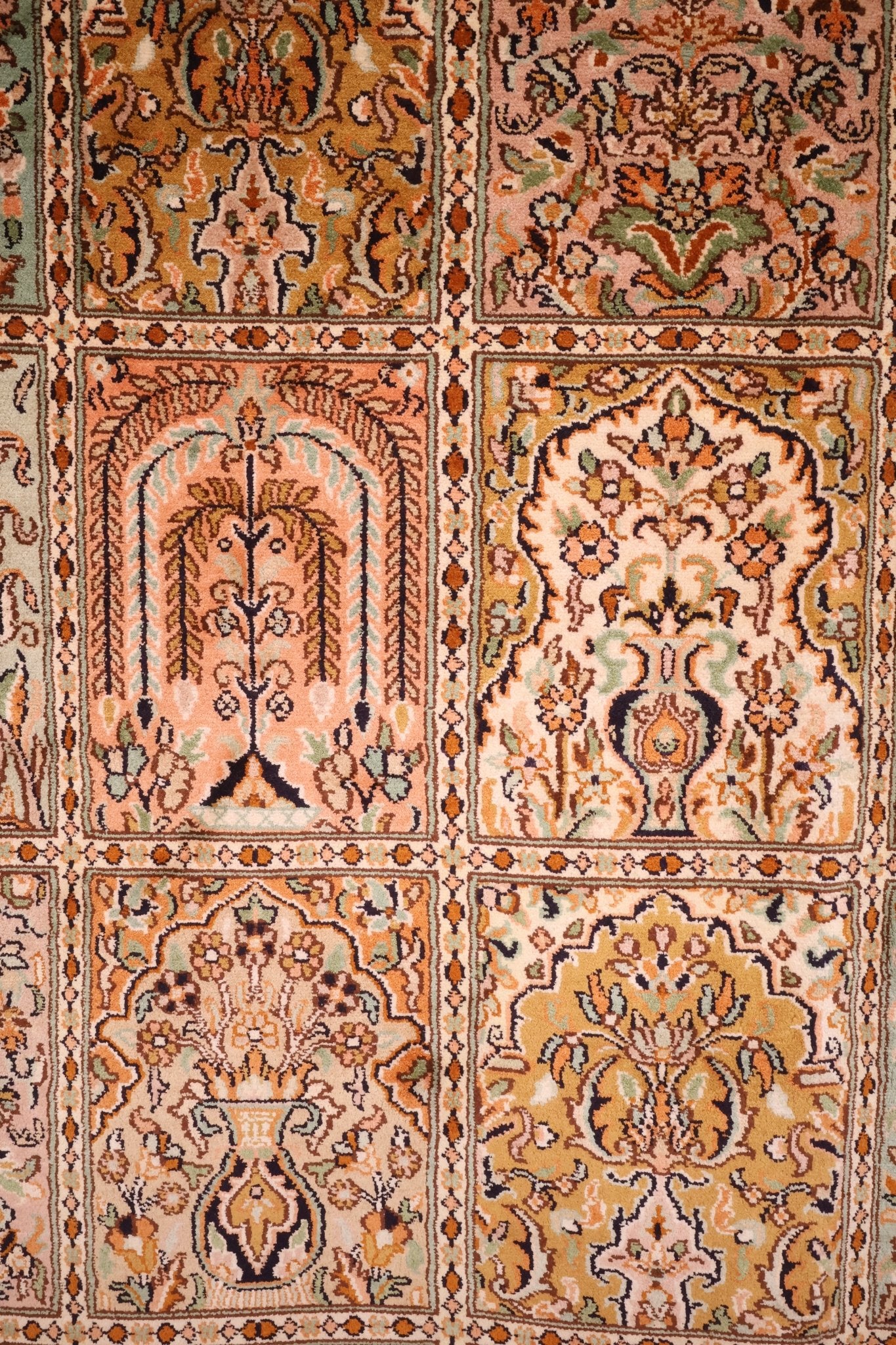 Tapis fait main cachemire soie - Inde - 256x168cm - Soie Naturelle - Baba Rug