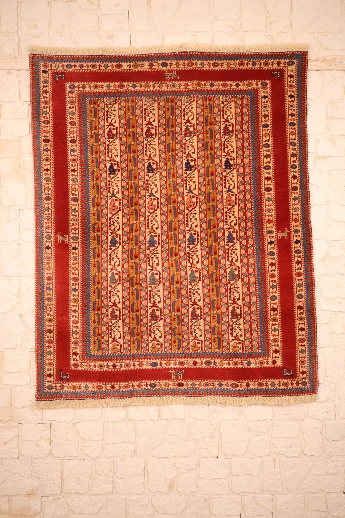 Tapis Safir fait main - Turc - 162x133CM - Laine - Baba Rug