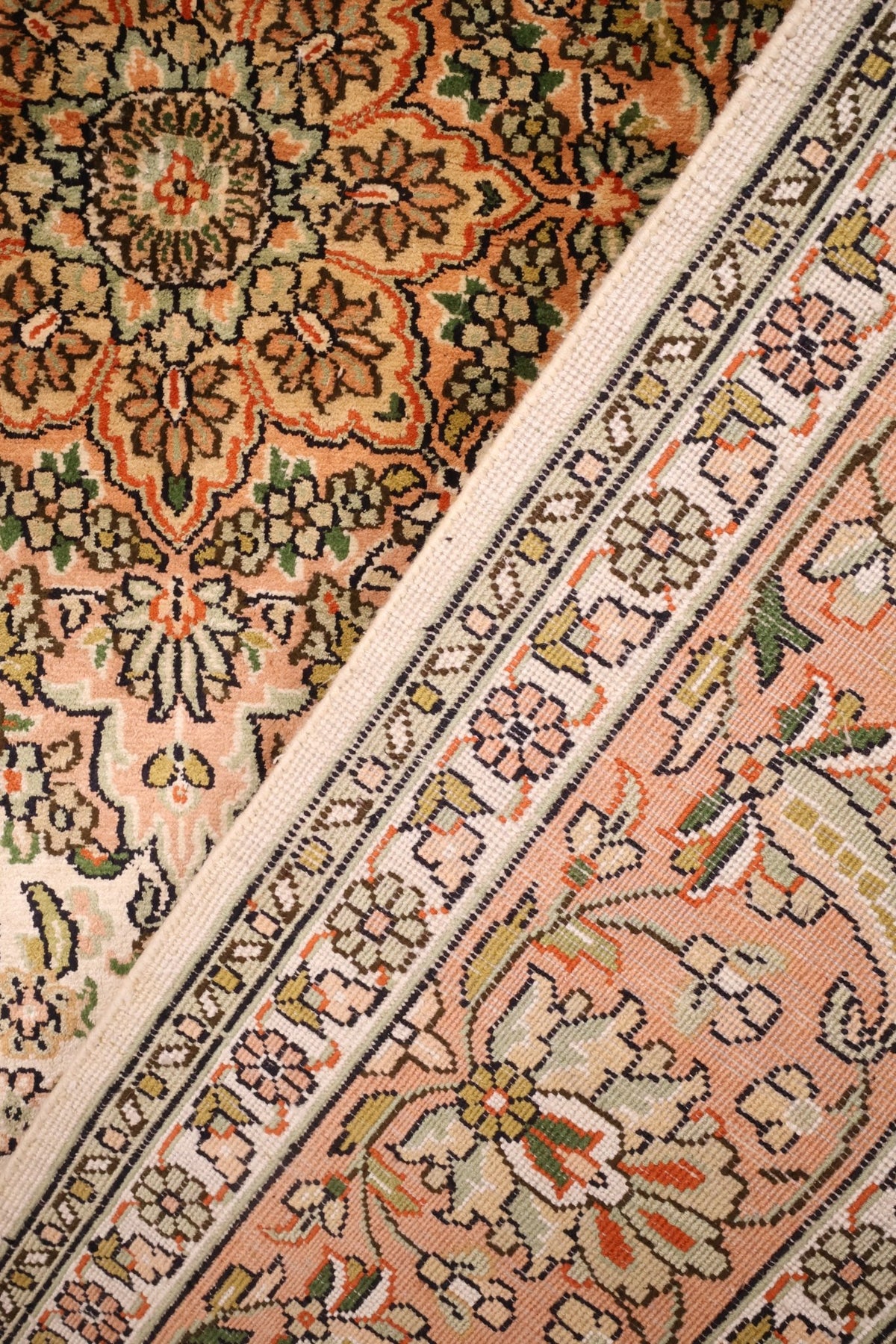 Tapis fait main cachemire - Inde - 175x120 - Soie naturelle - Baba Rug
