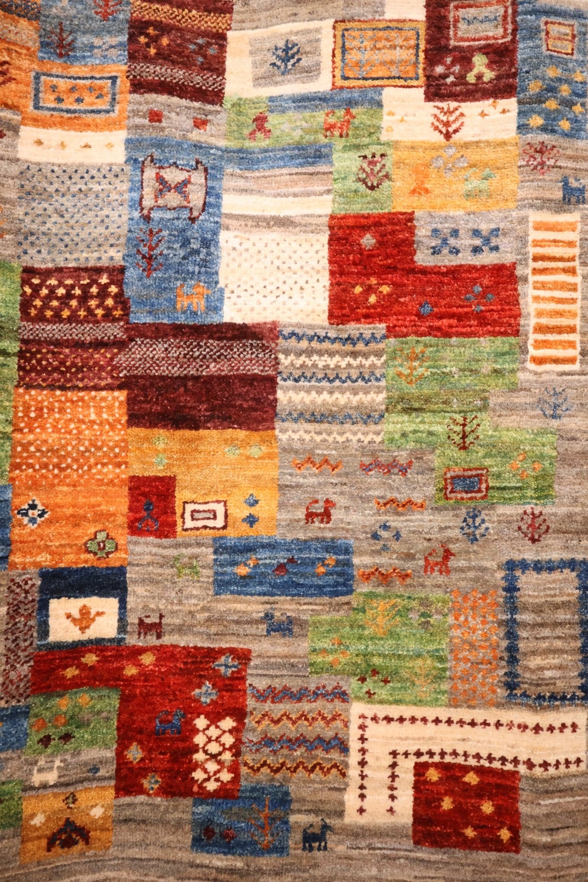 Tapis modcar - Afghan - 202x155cm - Laine - Baba Rug