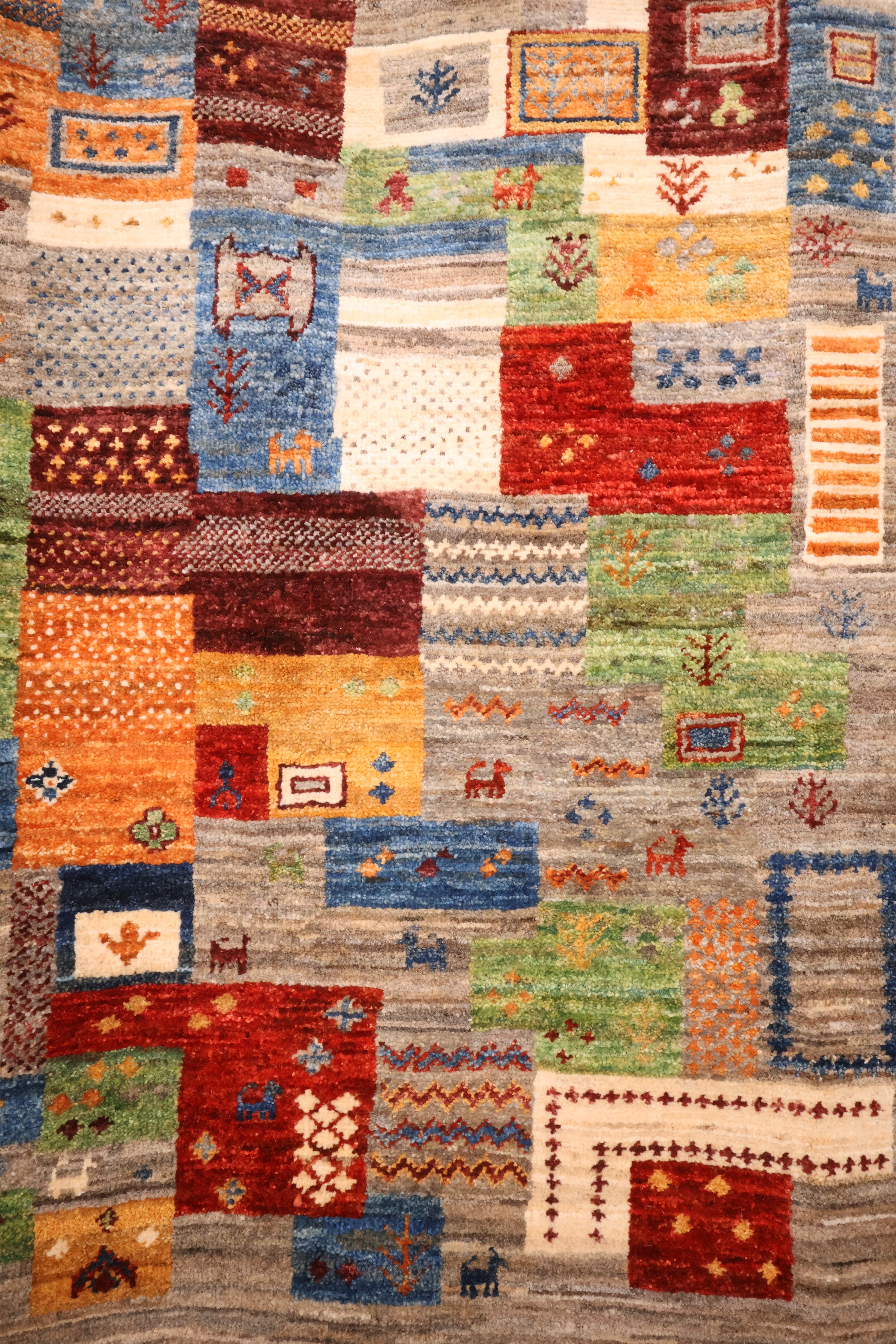 Tapis modcar - Afghan - 202x155cm - Laine