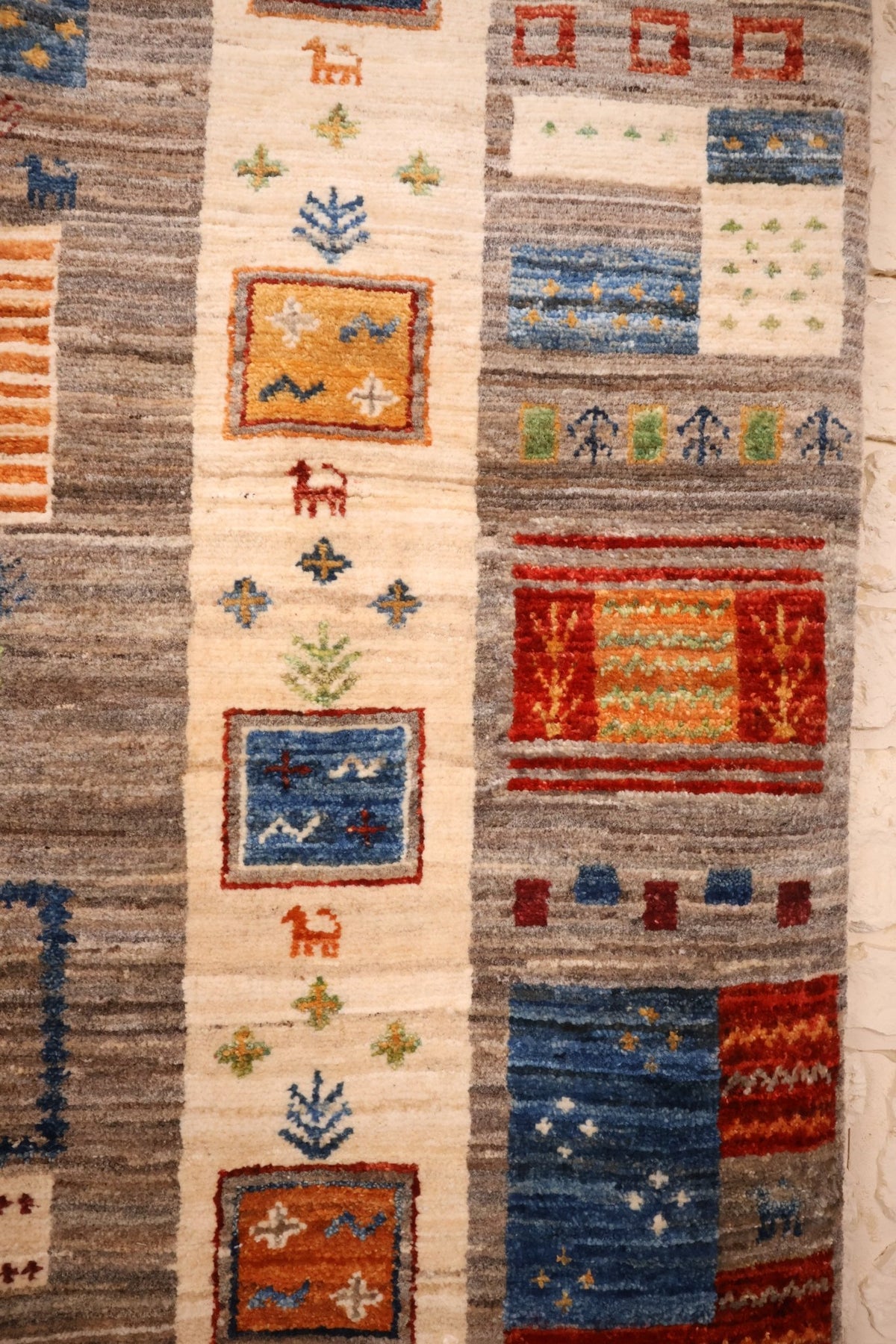 Tapis modcar - Afghan - 202x155cm - Laine - Baba Rug