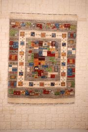 Tapis modcar - Afghan - 202x155cm - Laine