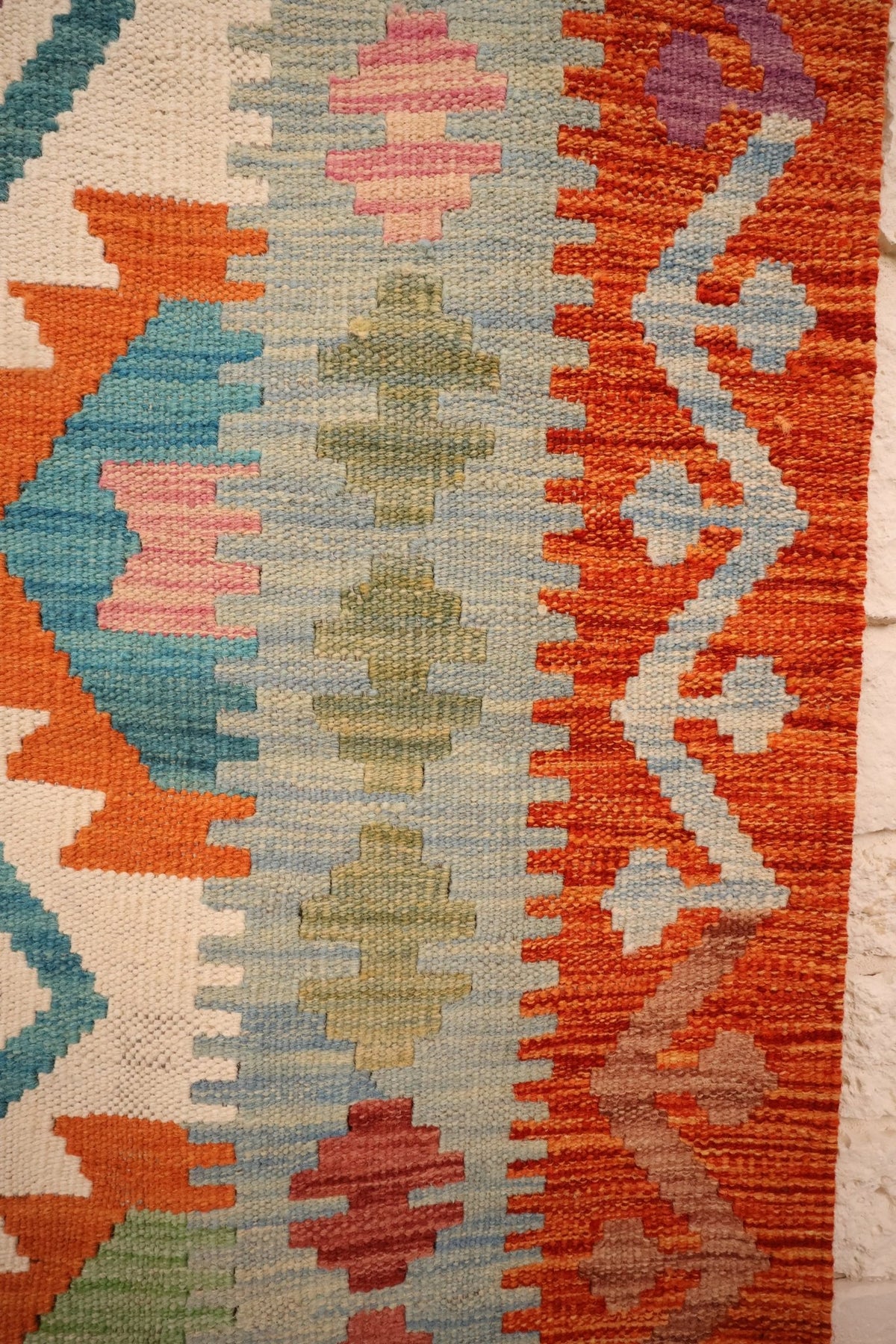 Tapis kilim fait main - Afghan - 149x100 - Laine - Baba Rug